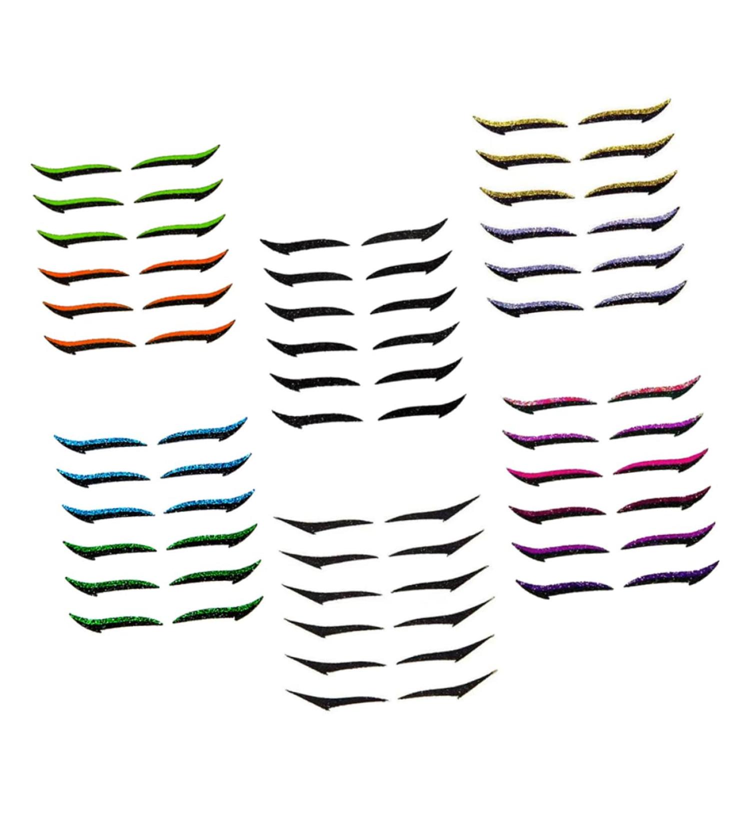 Balacoo Eyeliner Decal 6pcs Eyeliner Double Eyelid Stickers Beauty Supply Eye Line Strip Flash Beauty Products Eyeliner Sticker 1 count (Pack of 1) Assorted Color - Buy Online on GoSupps.com