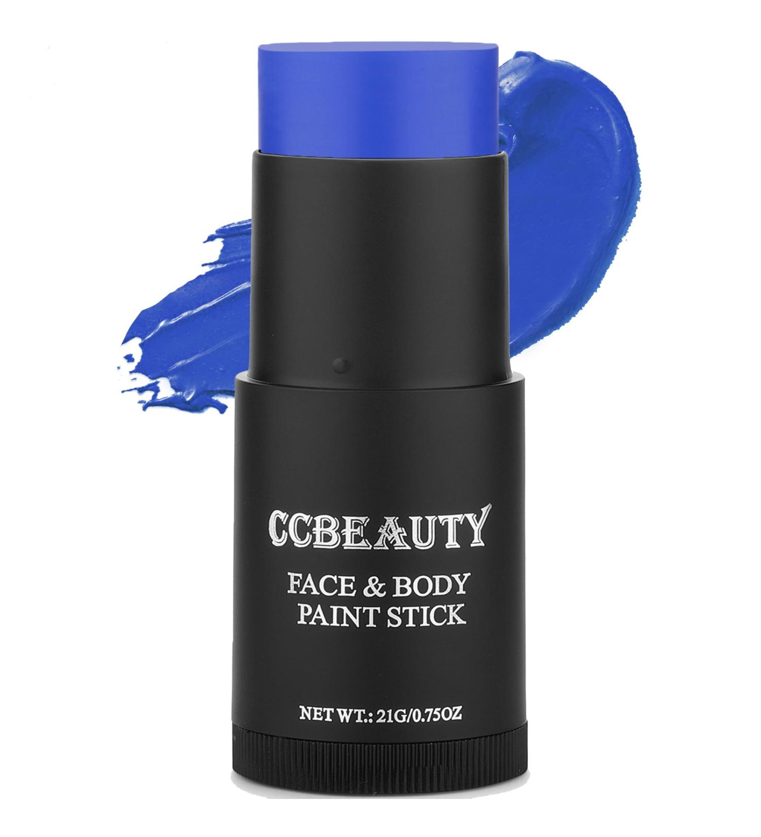 Ccbeauty Blue Body Paint Stick - Creamy Blendable Non-Toxic Face & Body Makeup for Halloween & Parties - Buy Online on GoSupps.com