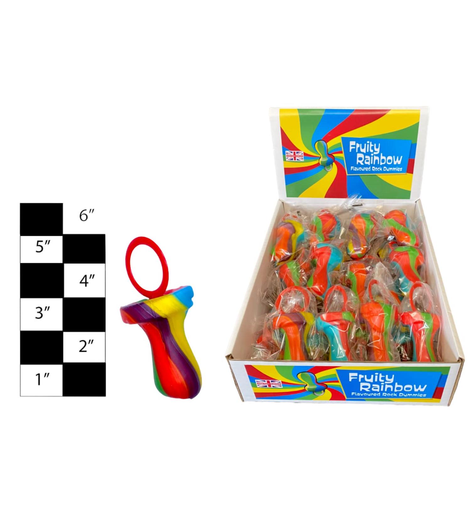 10 X Giant Fruity Rainbow Rock Dummy Uk Made Party Favours Cake Decoration Handmade Dummies