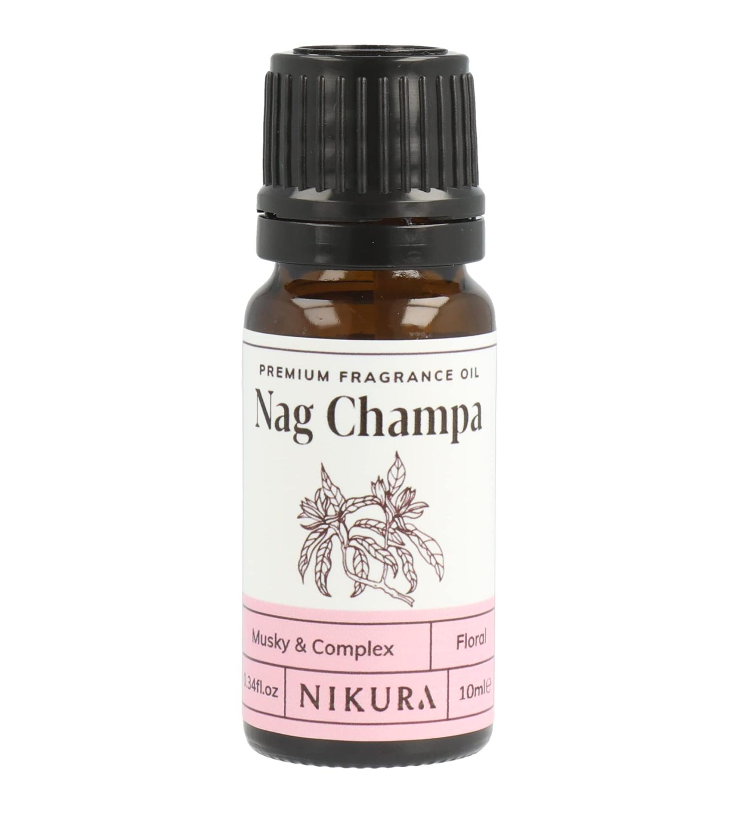 Nag Champa Fragrance Oil 10ml - Ideal for Gifts, Diffusers, Candle & Soap Making | Bath Bombs, Perfume Oil, Vegan & UK Made - Buy Online on GoSupps.com