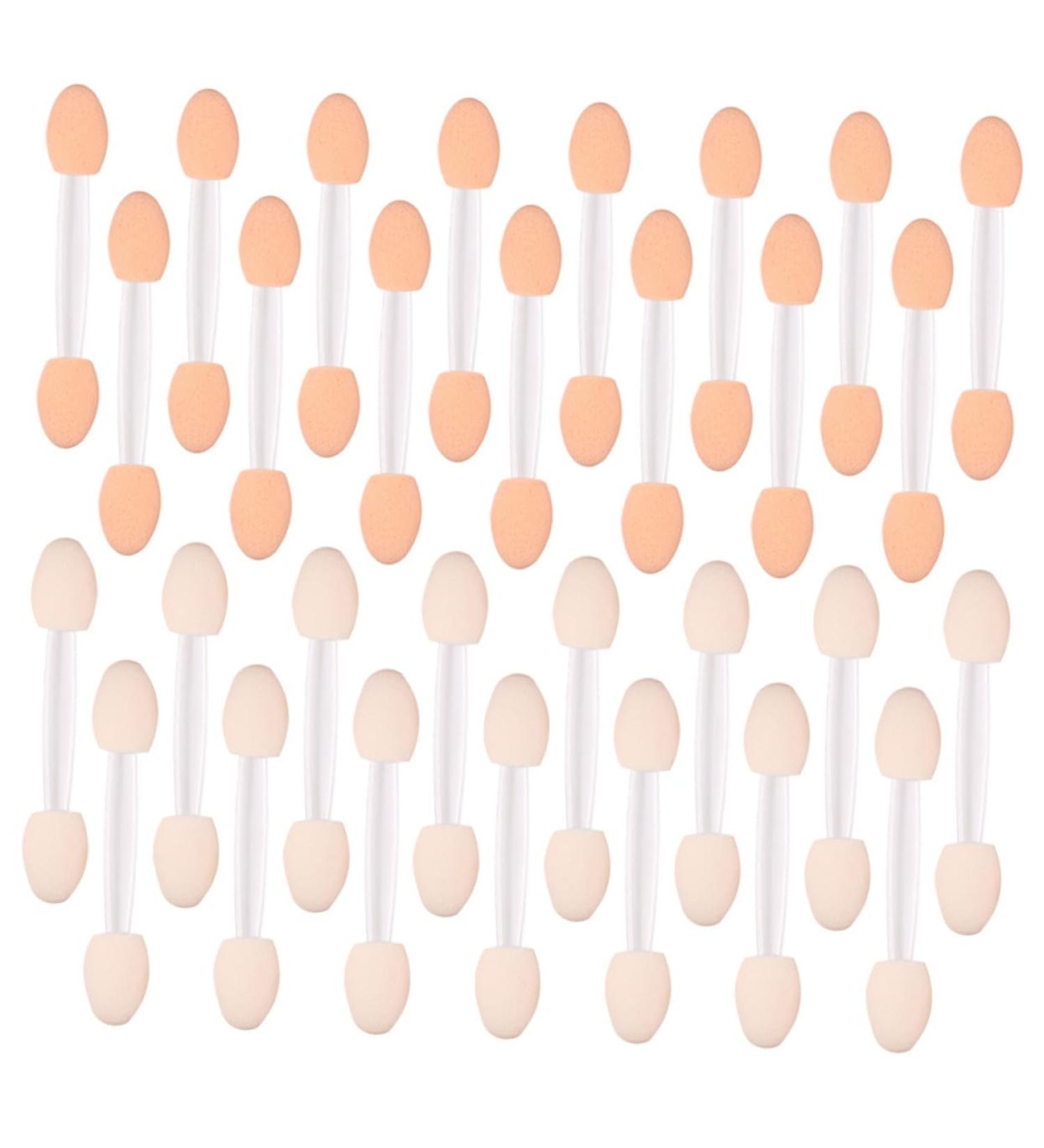 NOLITOY 30pcs Sided Brush for Shadow Cosmetic Eye Sticks Eyeliner Dual Double Makeup White Eyeshadow Ended - Buy Online on GoSupps.com