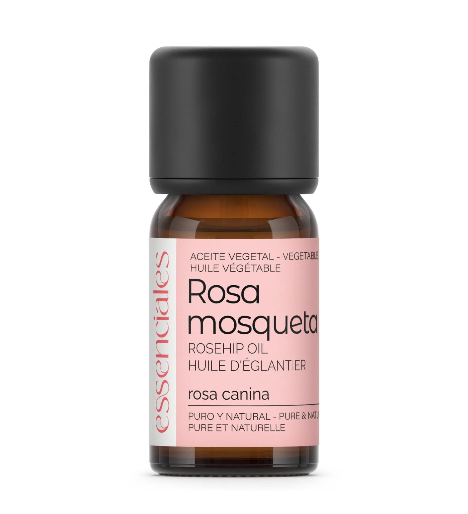  Essenciales Essenciales - Organic Rosa Canina Vegetable Oil 10 ml | 100% Pure and Natural - 1st Cold Pressure - Certified Organic and Ecological - Buy Online on GoSupps.com