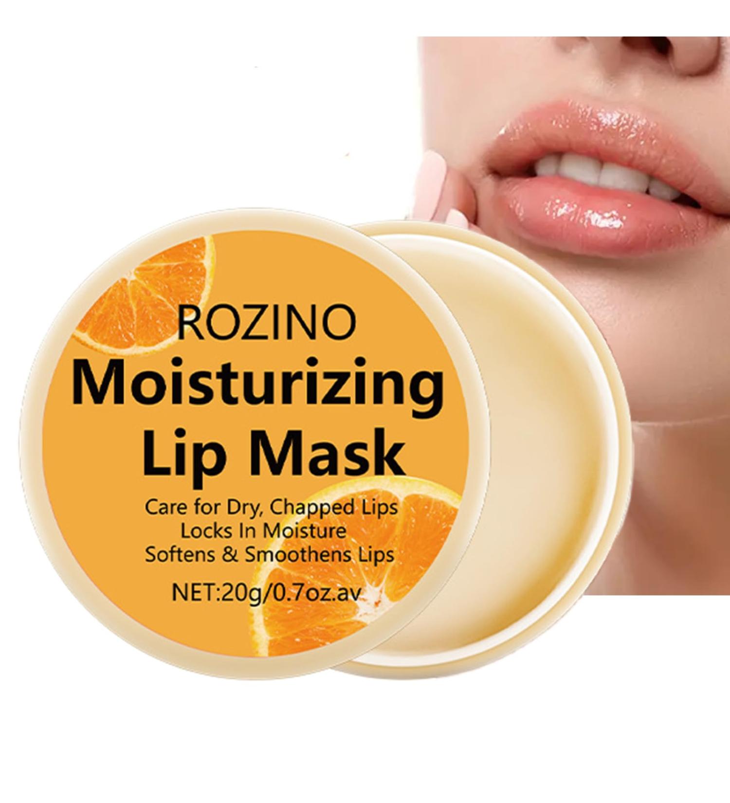 Vitamin C Moisturizing Lip Mask Night Treatment Smooth and Moist Lip Mask Lighten Lip Lines for Dry Cracked Lips Hydrating and Nourishing Eliminate - Buy Online on GoSupps.com
