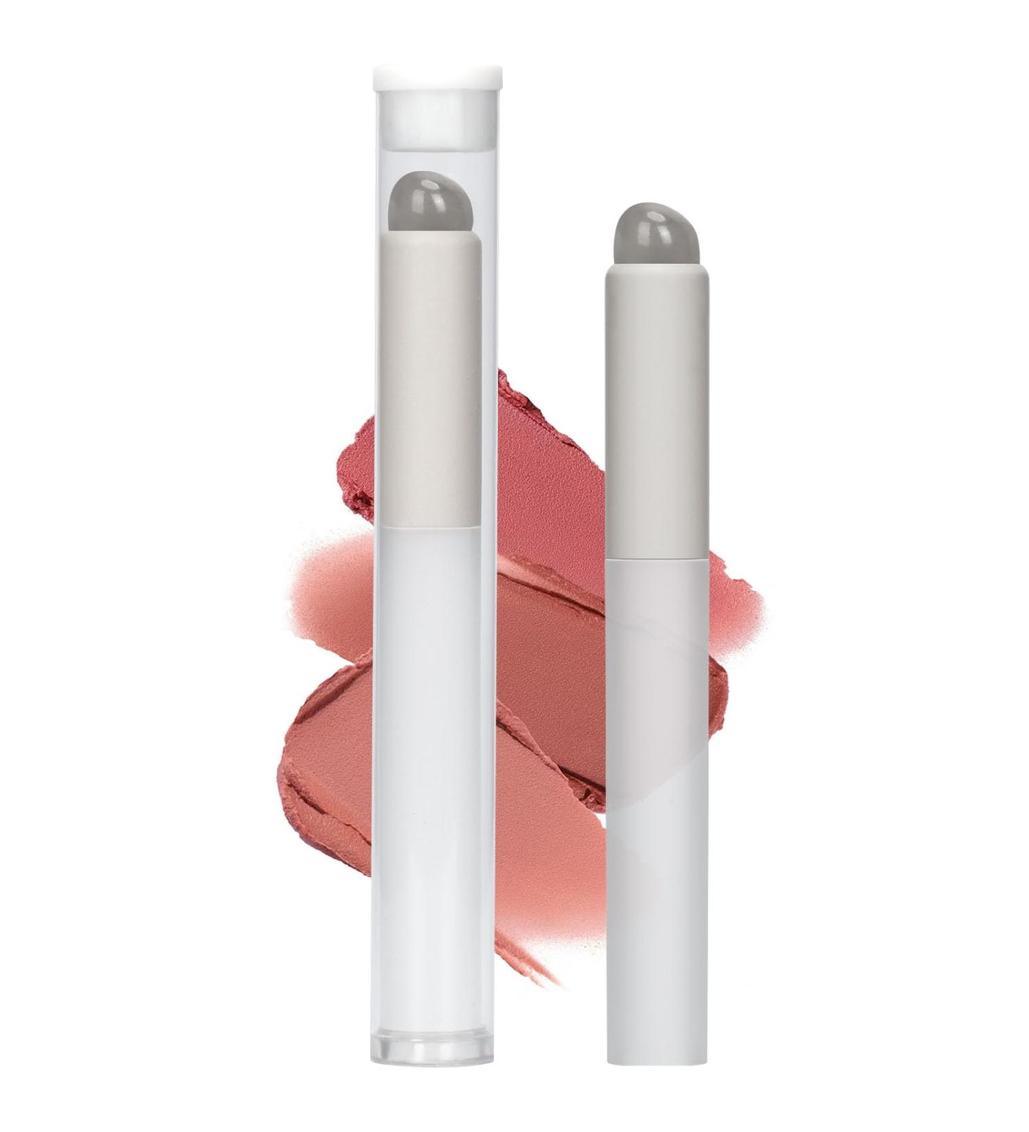 Arqumi 2PCS Lip Brush Set - Silicone Lipstick Applicators Round Head Lip Smudge Brushes Makeup Brush with Dust Storage Tube | Perfect for Lip Gloss & Makeup - Buy Online on GoSupps.com