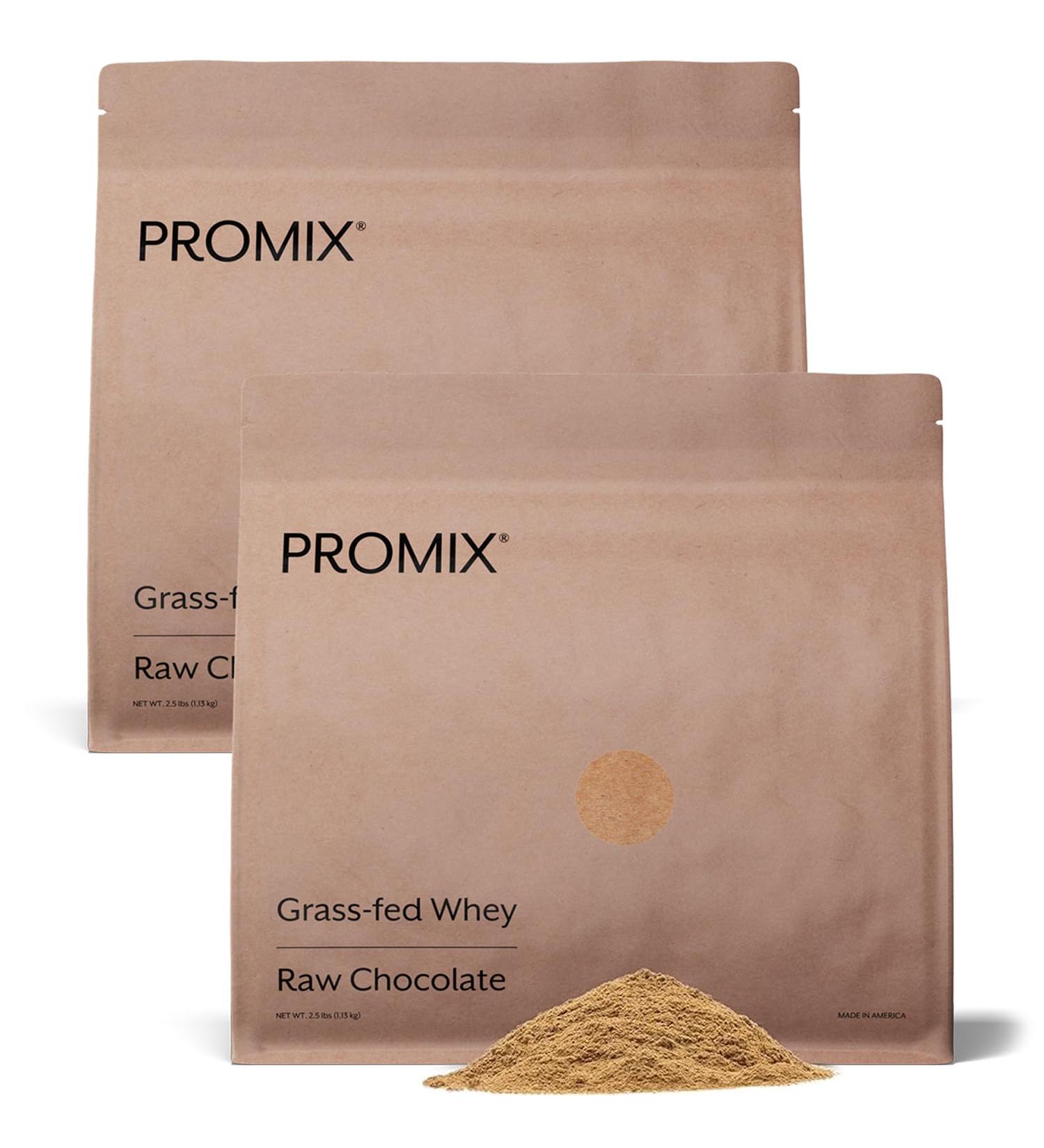 ProMix Nutrition Whey Protein Powder Raw Chocolate - Grass-Fed - Post Workout Fitness & Nutrition Shakes Smoothies Baking & Cooking Recipes - Gluten-Free & Keto-Friendly - 5 Pound (Pack of 2) Chocolate 5.55 Pound (Pack  - Buy Online on GoSupps.com