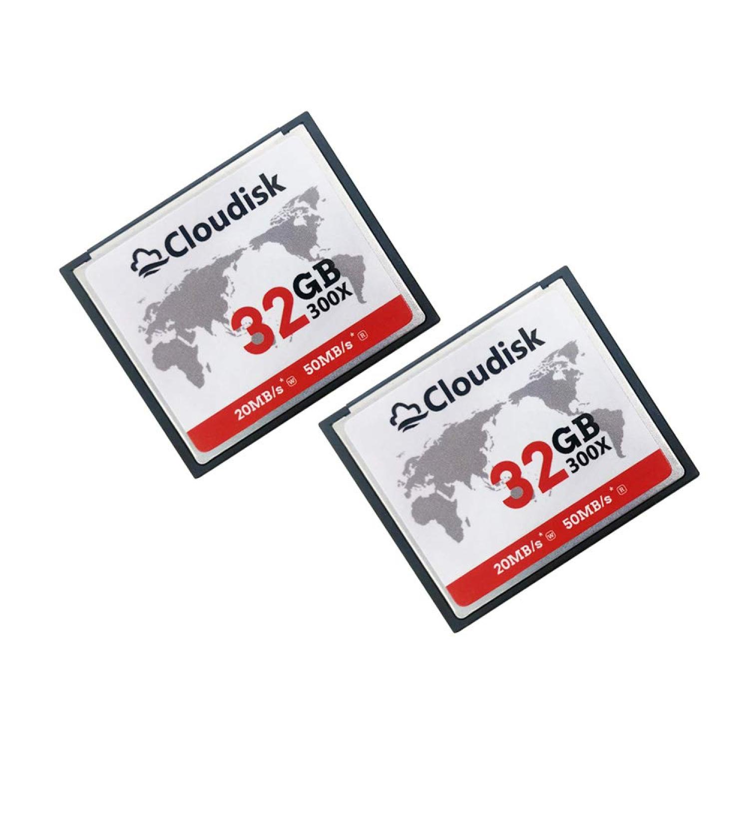 Cloudisk Compact Flash Memory Card 32GB*2PK - High Speed Reader Camera Card for DSLR - Buy Online on GoSupps.com