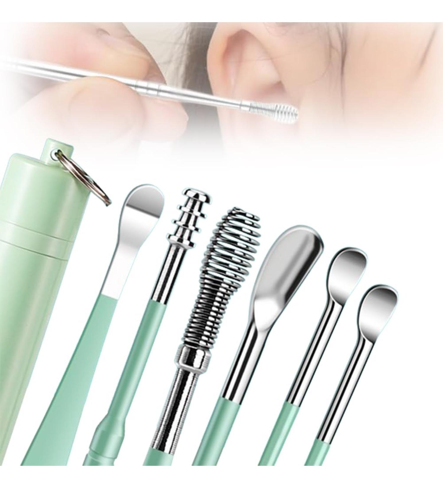 2024 Upgrade Earwax Cleaner Tool Set - Stainless Steel Ear Wax Removal Kit for Men & Women - Portable Household Cleaner - Buy Online on GoSupps.com