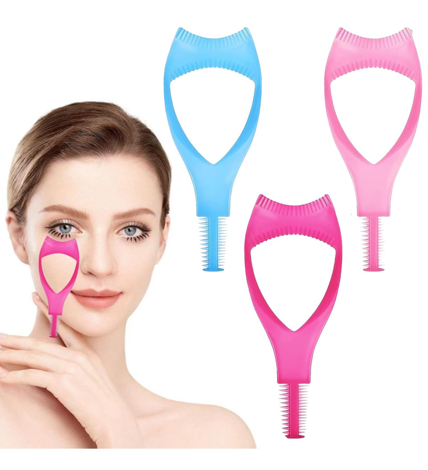 LIAMGUS 3 in 1 Mascara Shield Applicator Guard 3 PCS Make-up Eyelid Shield Eyelash Shield Eyelash Comb Cosmetic Tool Eyelash Combs for Women Girls Beginners - Buy Online on GoSupps.com