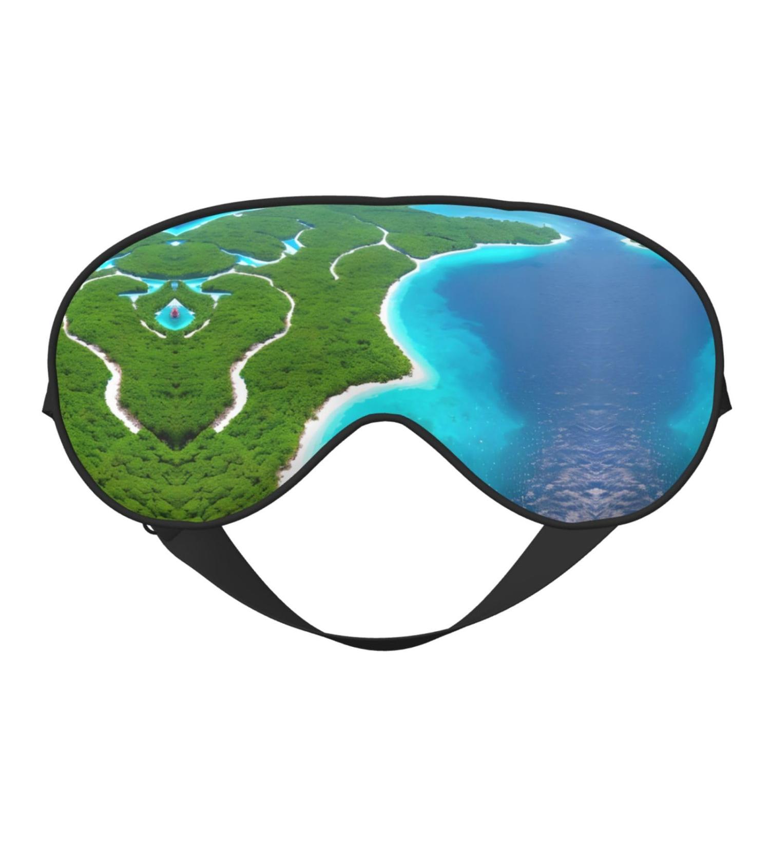 Silky Sleep Masks - Ocean-Inspired Satin Eye Cover for Travel & Nap - Comfortable Blindfold for Men & Women - Buy Online on GoSupps.com