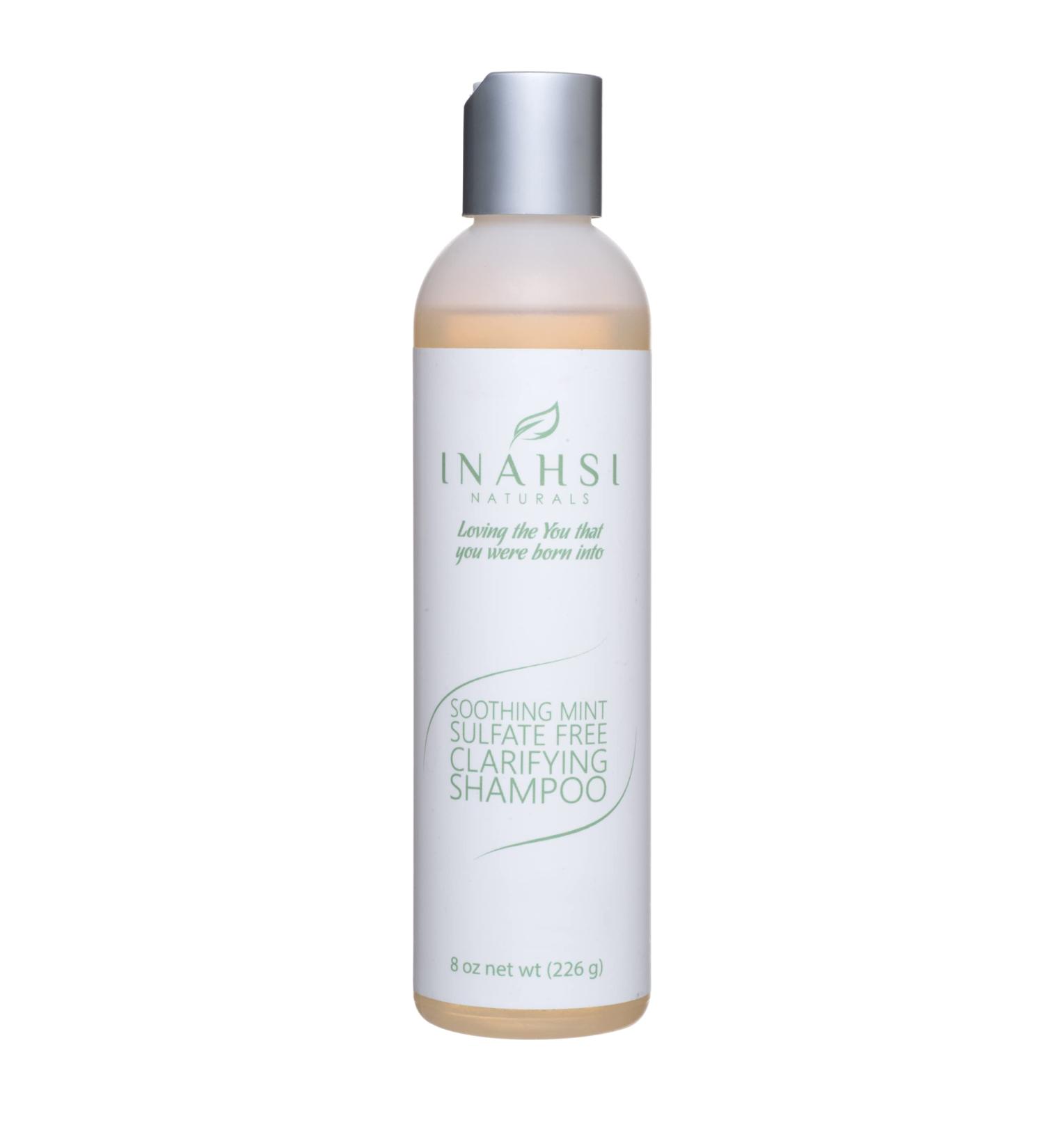 INAHSI Soothing Mint Clarifying Shampoo | Hair Shampoo for Men  Women  Baby  or Kids with Curly Hair | Hair Products for Naturally Curly Hair 8 oz | Made in the USA