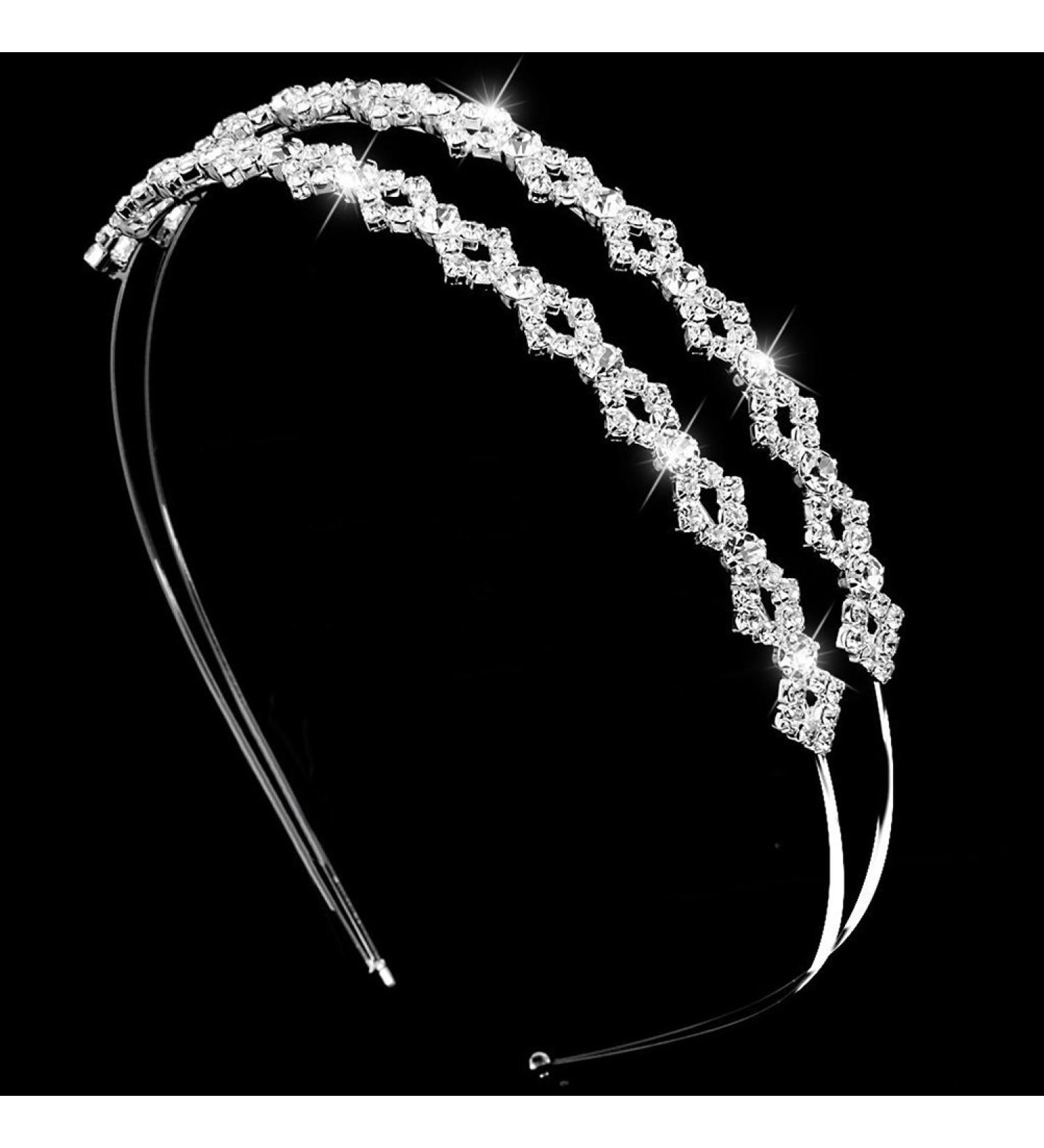 Frcolor Bridal Rhinestone Headband | Elegant Wedding Tiara Hair Band for Brides | Fashion Accessories - Buy Online on GoSupps.com