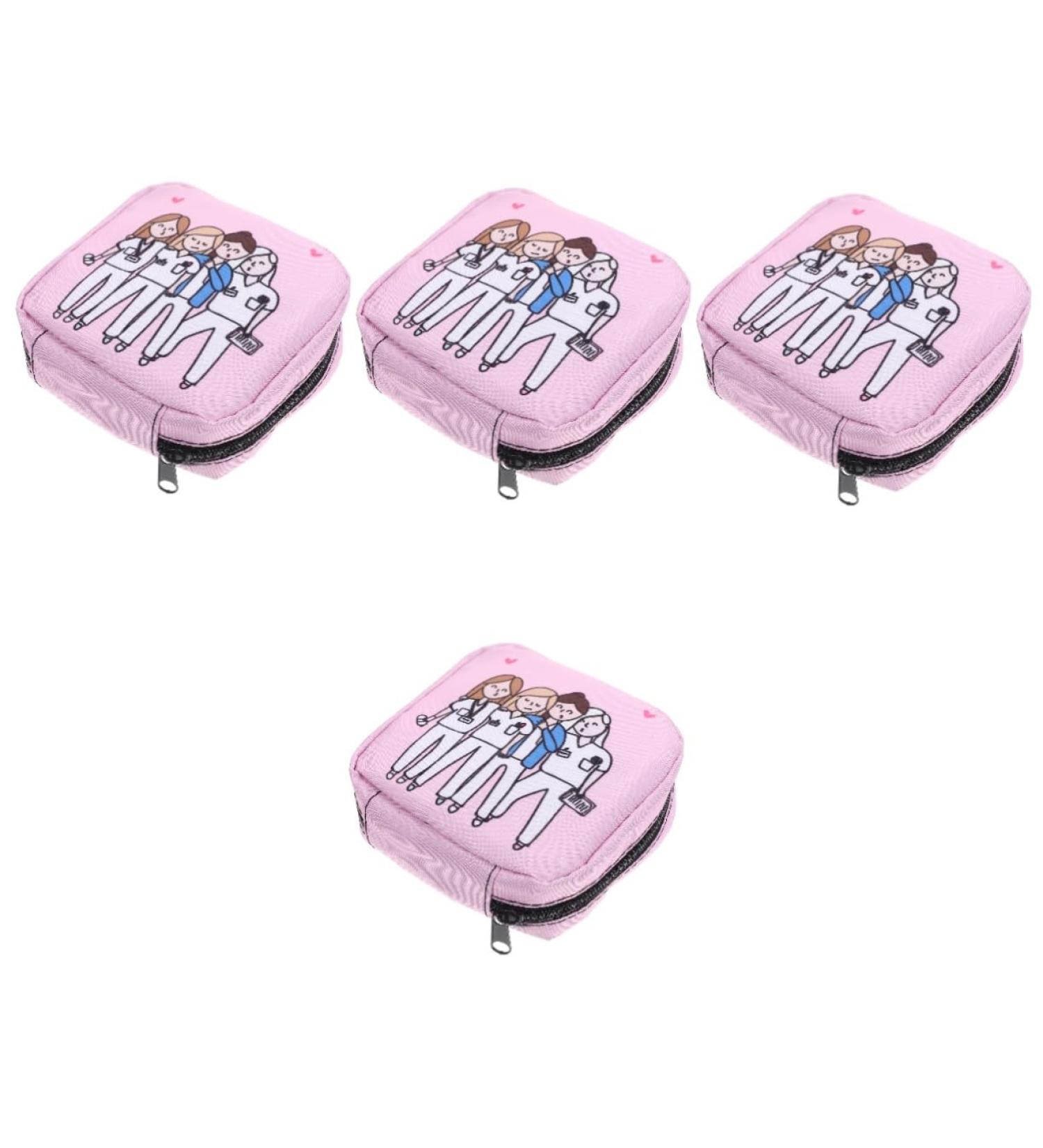 Healifty 4pcs Aunt's Towel Storage Bag - Portable Toiletry Organizer Purse Insert for Menstrual Products - Buy Online on GoSupps.com