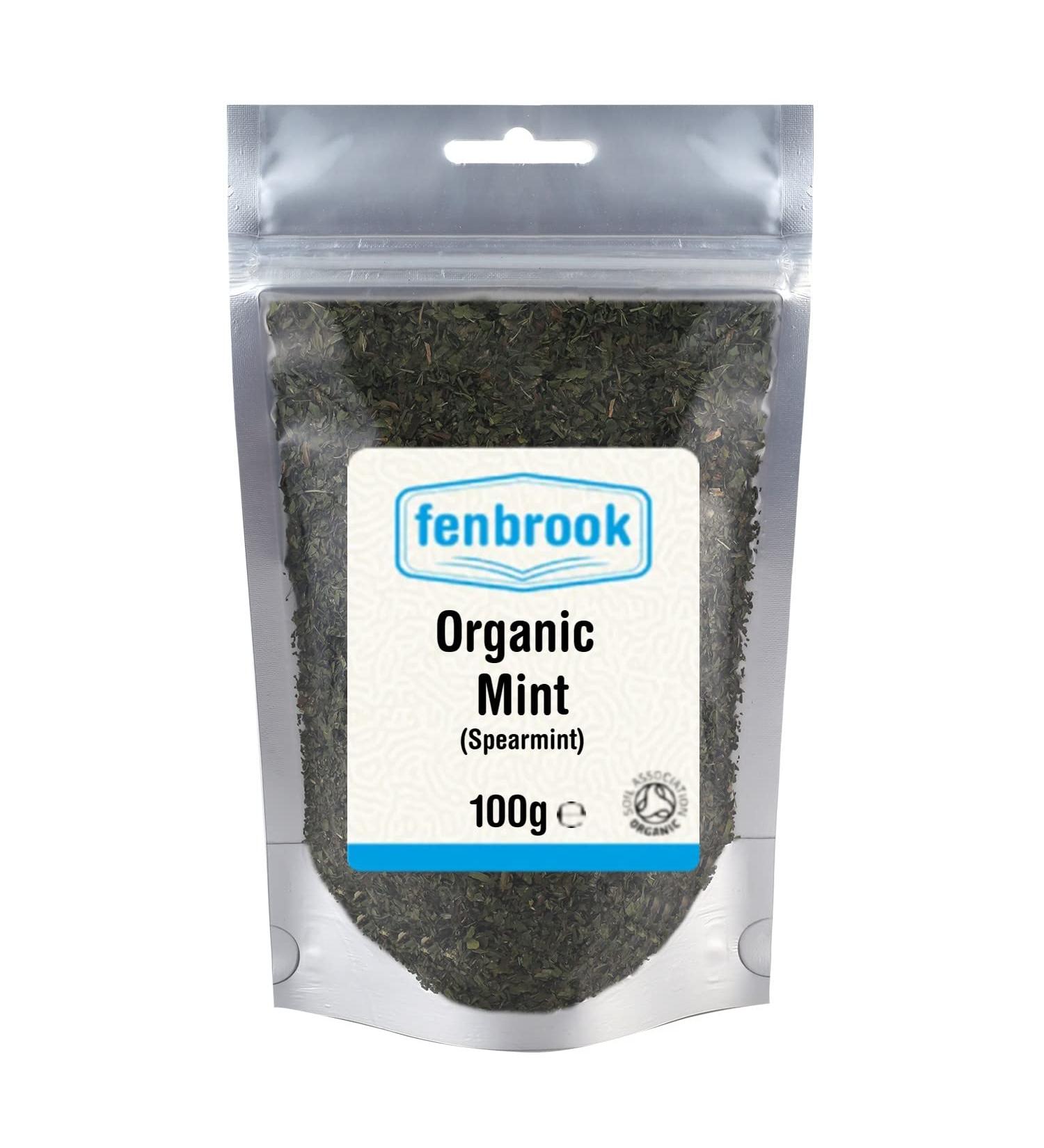 Certified Organic Spearmint 100g - Fenbrook Organic | Buy Online - Buy Online on GoSupps.com