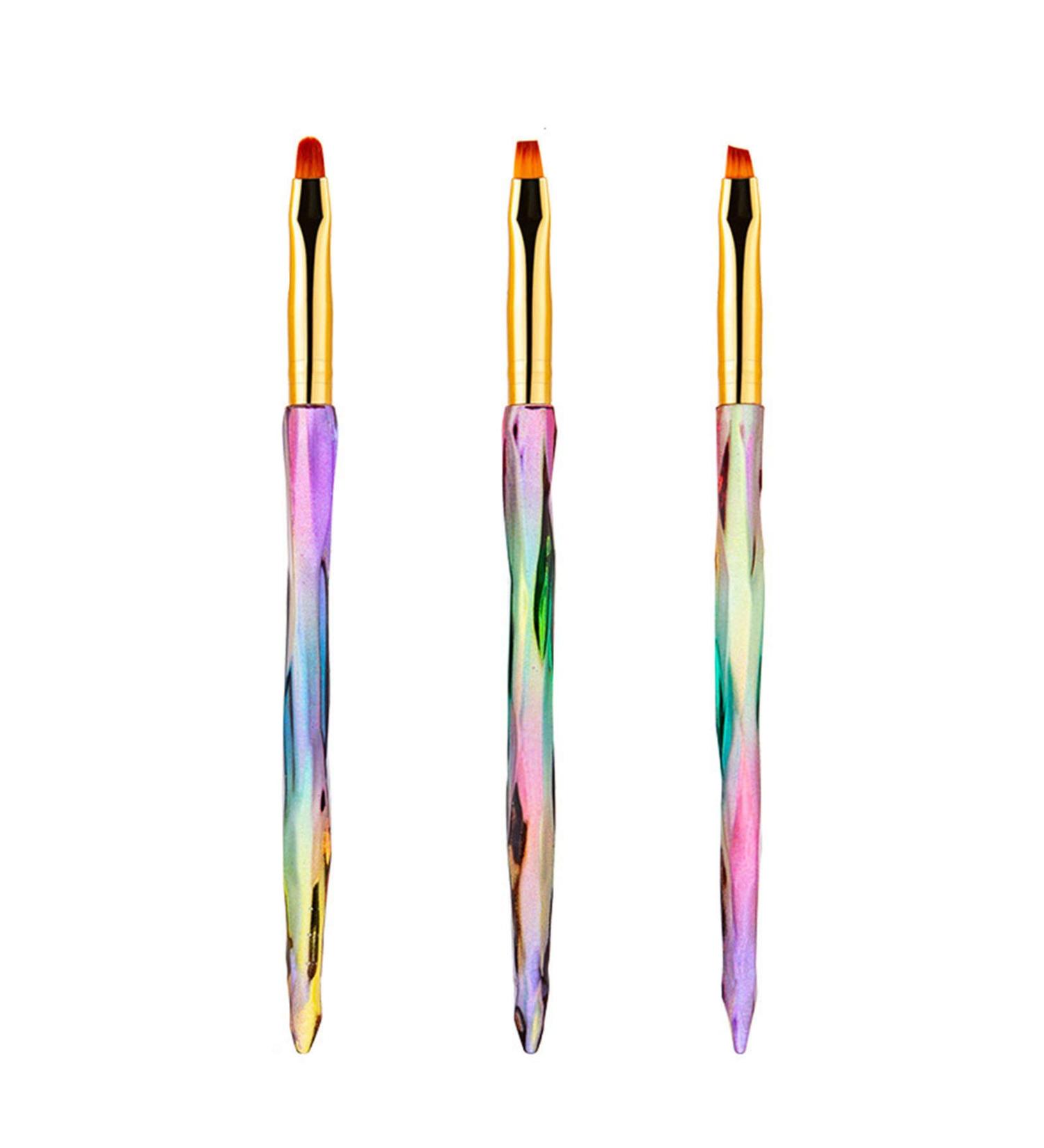 3-Piece Nail Art Brush Set with Light Therapy Pen | DIY Creative Manicure Tools for Stunning Nail Designs - International Shipping Available - Buy Online on GoSupps.com