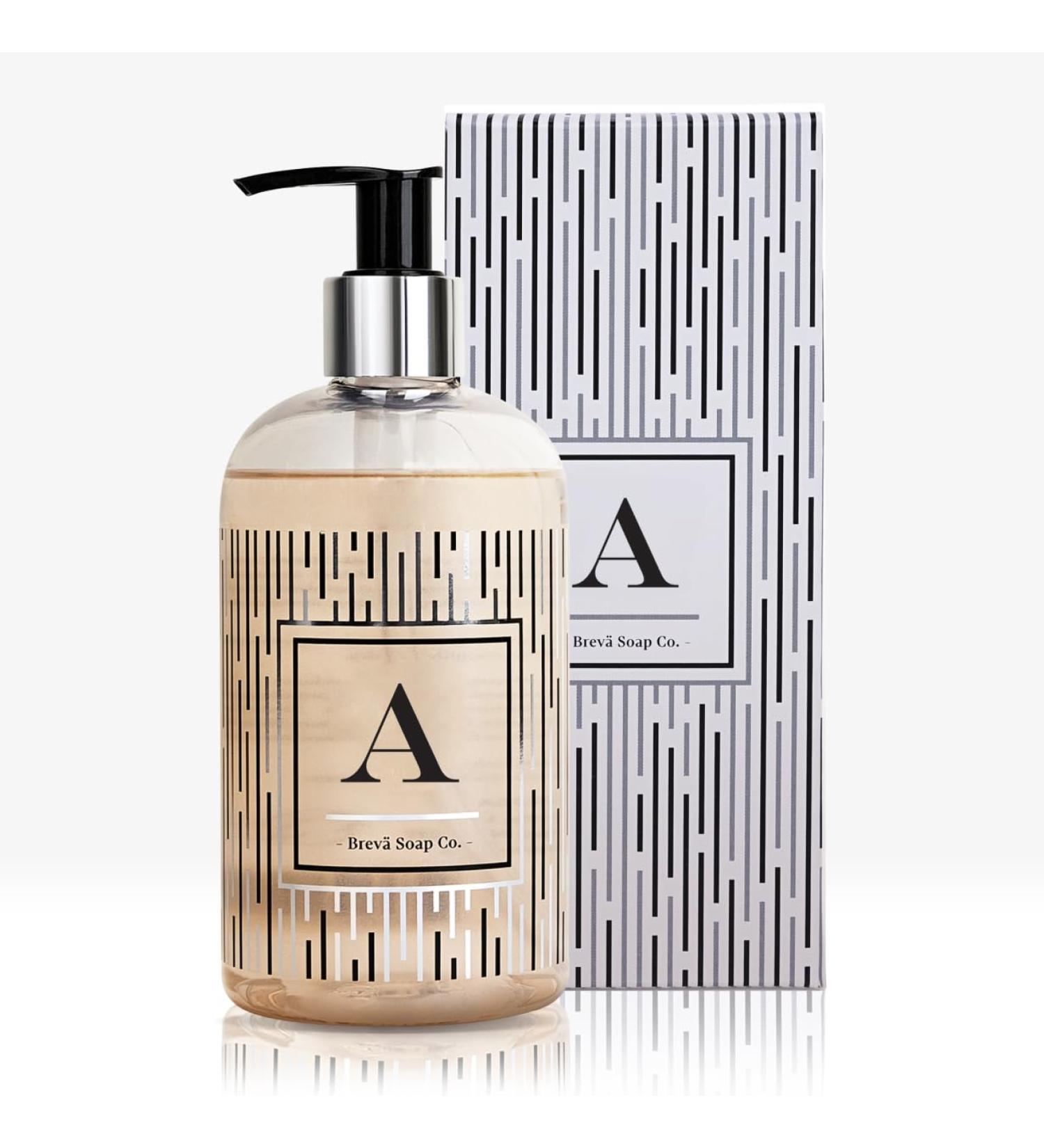 Personalized Monogrammed Liquid Hand Soap - Letter A | Citrus Bloom Scent | Cruelty-Free & Paraben-Free | 12 oz | Ideal for Bathroom Decor - Buy Online on GoSupps.com