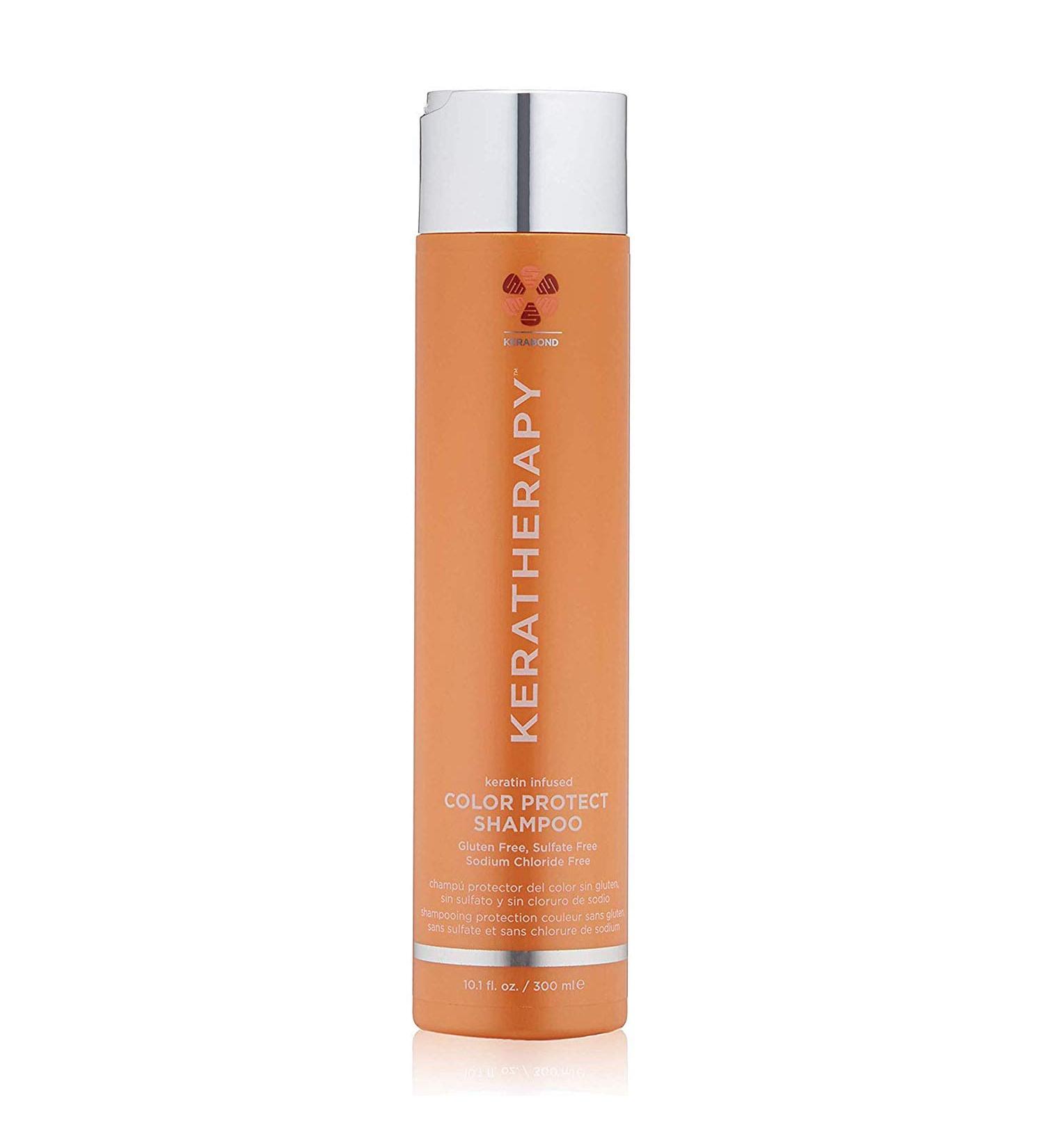 KERATHERAPY Keratin Infused Color Protect Shampoo 10.1 fl. oz. - Gluten Free Color Protecting Shampoo with Kerabond Technology, Red Raspberry Oil, Omega 3 & 6 - Buy Online on GoSupps.com