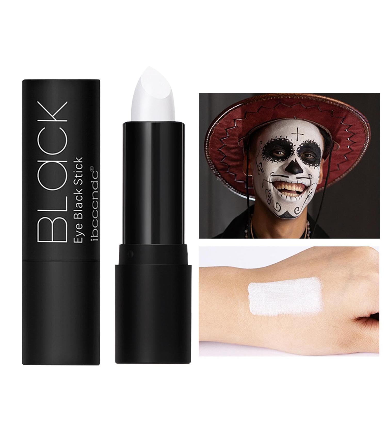 Drip Stick Eyeblack Sporting Eye Stick Football Colored Eye Black | Cream Sporting Face Paint for Baseball Softball Football Professional Halloween SFX Makeup Cosplay Pochy Black Eye Cream White - Buy Online on GoSupps.com