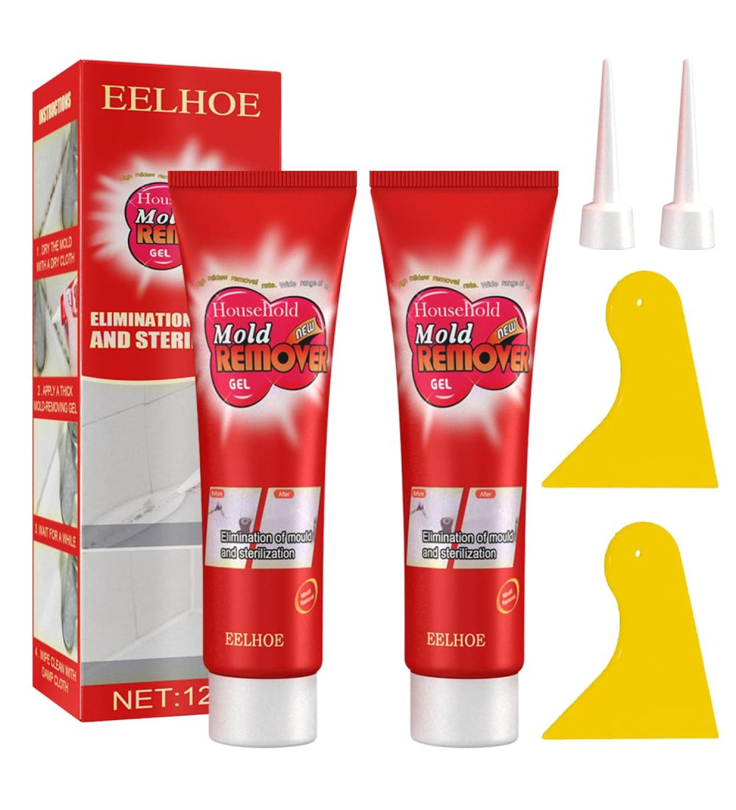 CLIUNT 2PCS Mould Remover Gel UK Powerful Magic Extreme Gel Household Mould Cleaner Gel for Bathroom Kitchen and Household (2 * 120g) - Buy Online on GoSupps.com