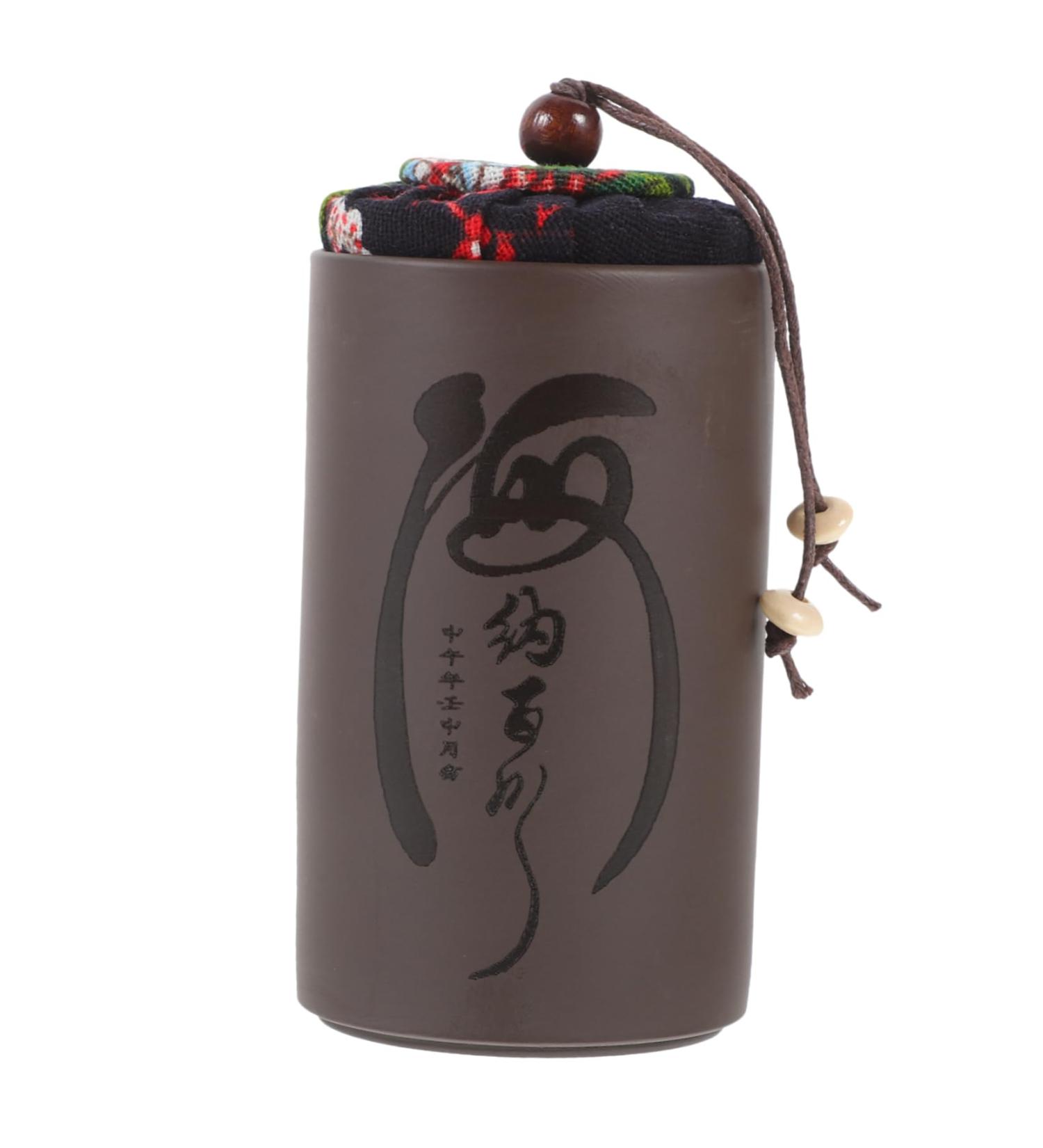 Zerodeko 1pc Office Tea Sealed Canister Sealed Container Tea Jar Food Storage Can Tea Coffee Vintage - Buy Online on GoSupps.com