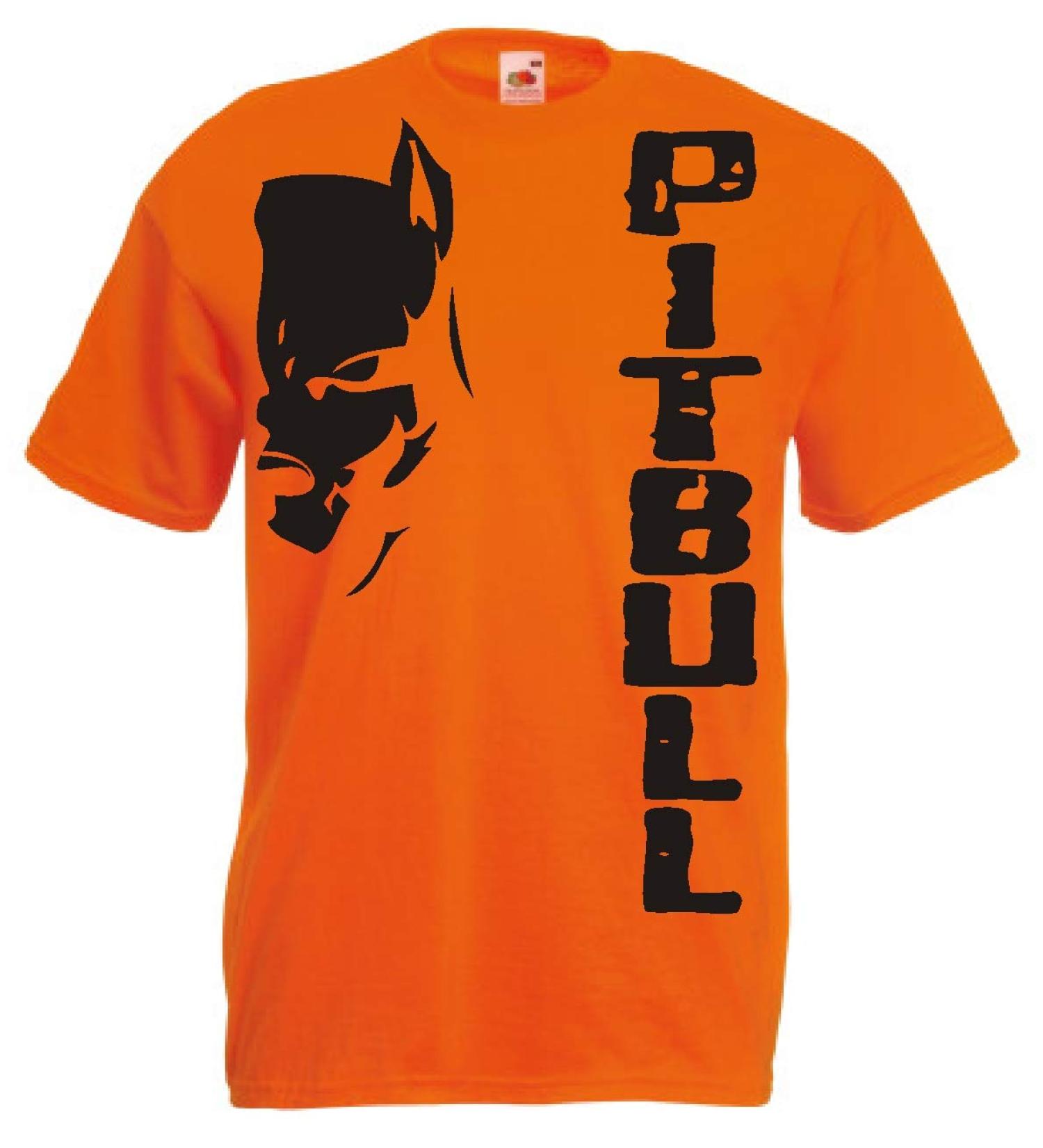 Generico t-Shirt Pitbull Fight Dog Kickboxing Boxing Gift Idea 12 Colors also for Kids XL Orange