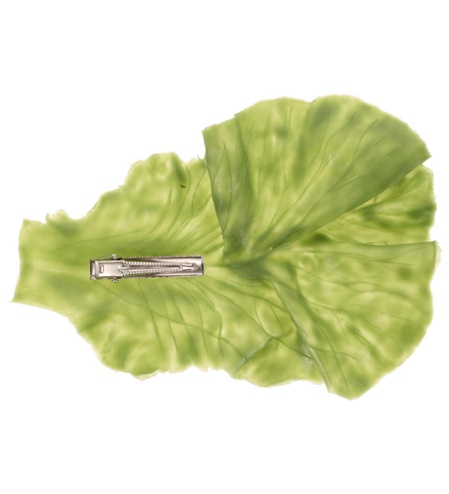 PATKAW Lettuce Hair Clip Vegetable Hairpin Realistic Cabbage Costume Headpiece Spa Face Wash Hairband Novelty Dress Up Hair Accessories Funny Hat - Buy Online on GoSupps.com