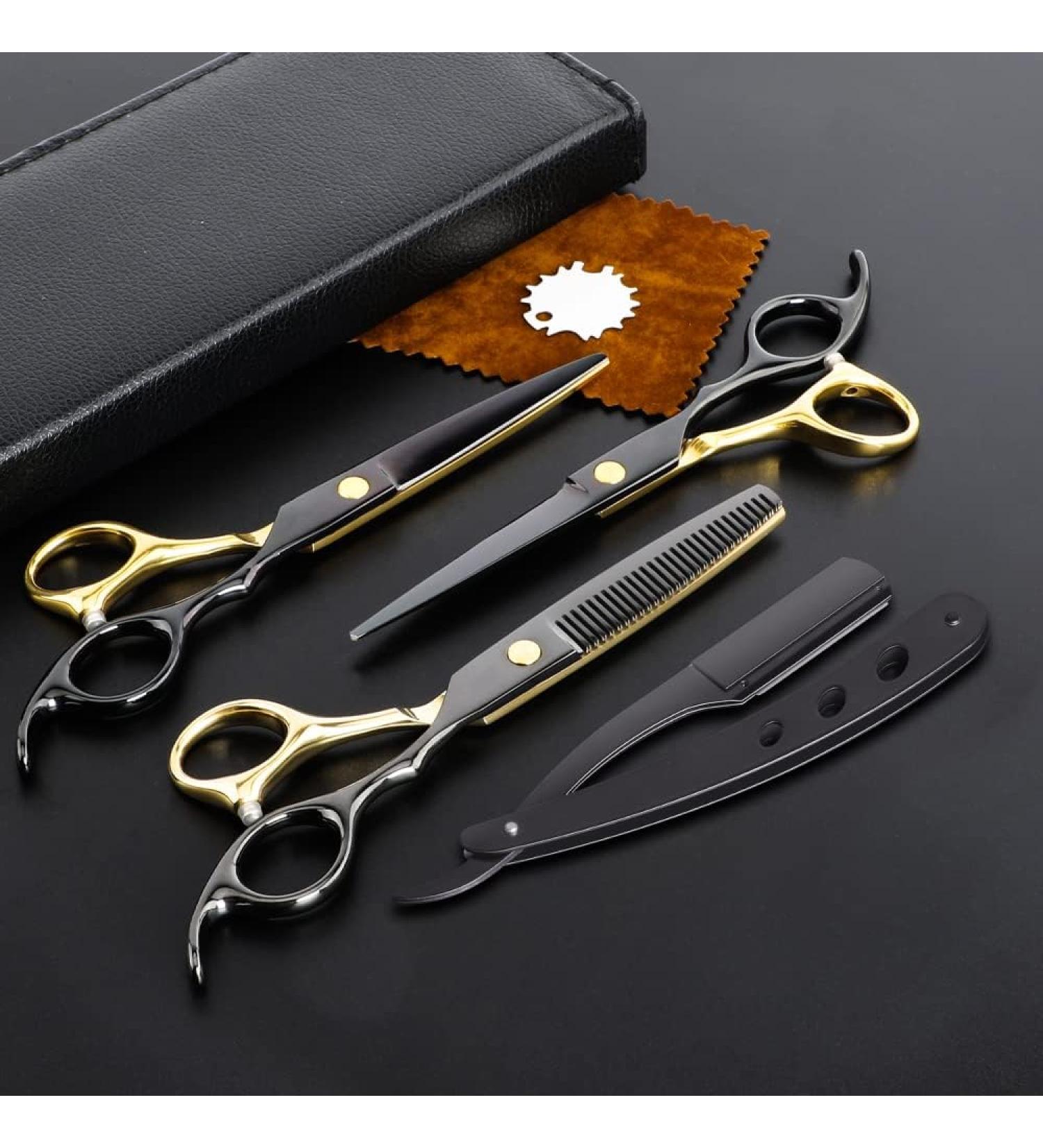 M&LD Professional Hairdressing Scissors Set - Stainless Steel Cutting Shears for Barber Salon & Home Use - Buy Online on GoSupps.com