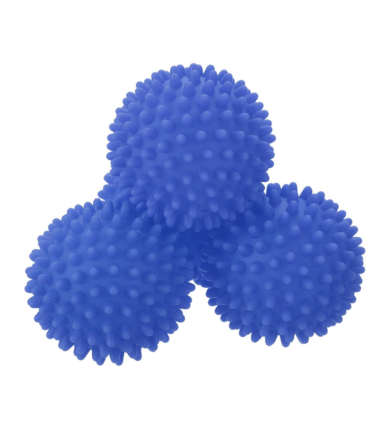 uxcell 4pcs Reusable Laundry Dryer Balls - Vinyl Drying Balls to Reduce Wrinkles Static & Drying Time | Energy-Saving Fabric Softener - Blue - Buy Online on GoSupps.com