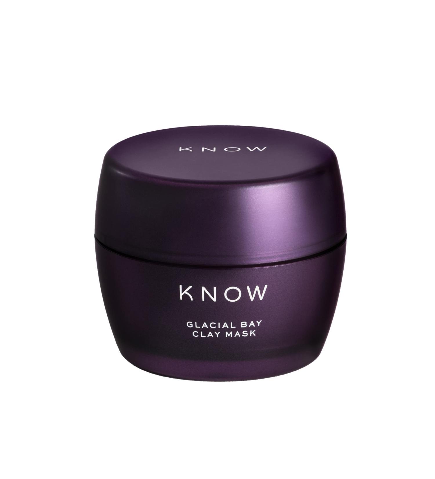 KNOW Beauty Glacial Bay Clay Mask with Canadian Colloidal Clay - Tighten Pores, Improve Radiance, and Clear Acne - Gentle and Hydrating Formula with Lactic Acid and Giant Sea Kelp - Buy Online on GoSupps.com