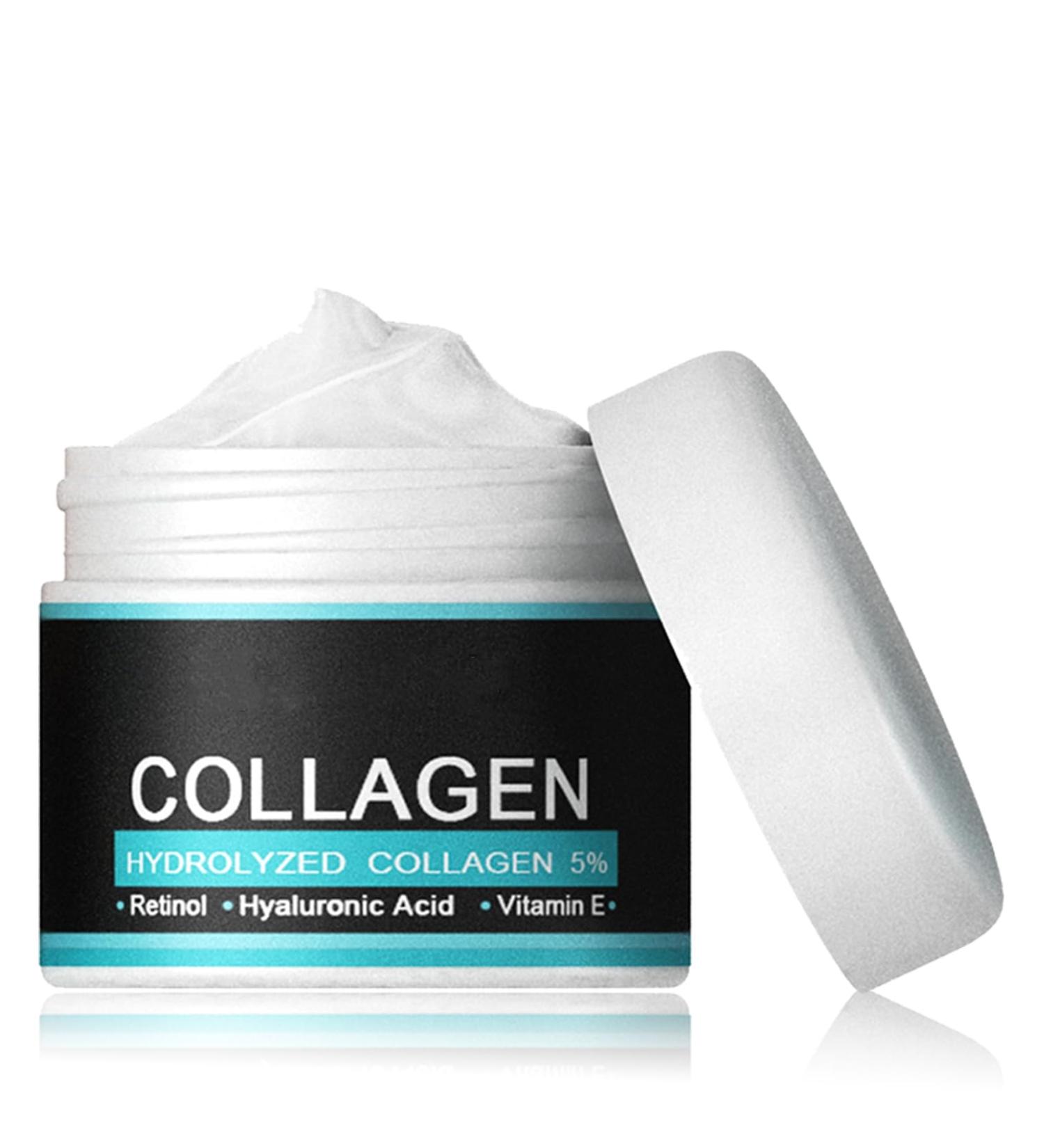 Collagen Night Cream for Men - Anti-Aging Face Moisturizer with Hyaluronic Acid & Vitamins E | Skin Tightening Wrinkle Cream - Buy Online on GoSupps.com