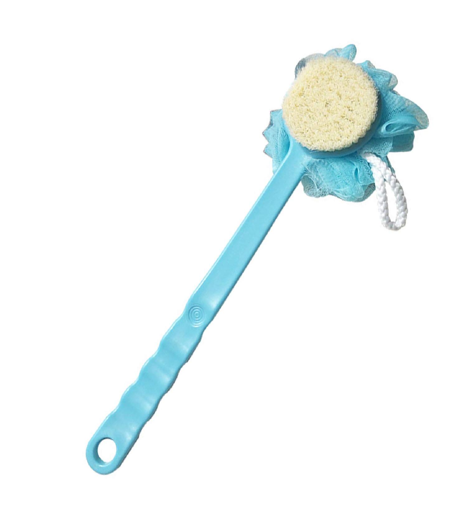 Long Handle Loofah Back Scrubber Shower Brush for Skin Exfoliation - Men and Women - Buy Online on GoSupps.com