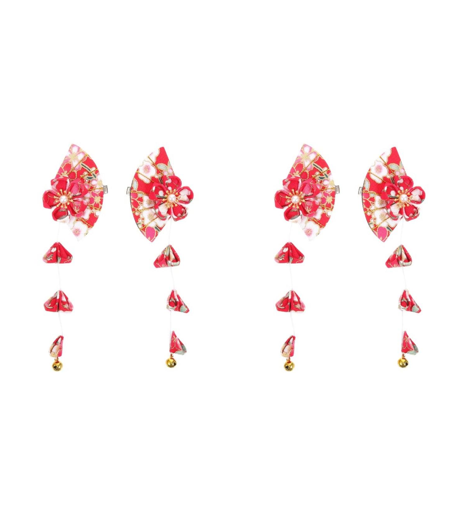 2 Pairs Flower Hair Accessories Cherry Blossom Hair Accessories Decor Hair Ornament Kimono Flower Hair Flower Barrettes Bride Hair Clips Kimono Hair Clip Women Hair Clipsp5 - Buy Online on GoSupps.com