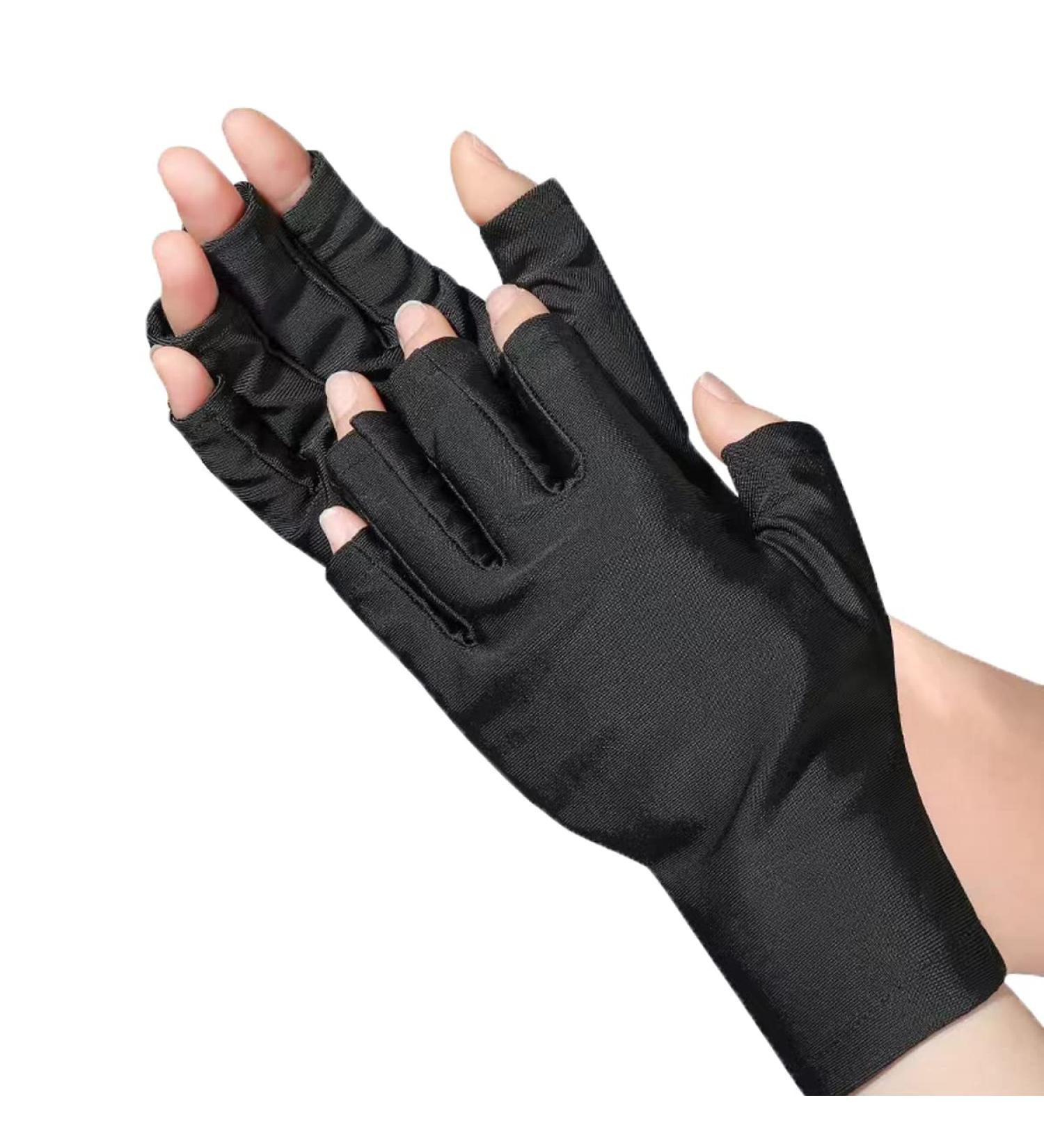 Hsathoac Manicure Gloves UV Protection Nail Art Skin Care UV Shield Gloves Professional UPF50+ UV Protection Gloves for Gel Nail Lamp Anti UV Gloves for Protect Hands from UV Light Lamp Dryer - Buy Online on GoSupps.com