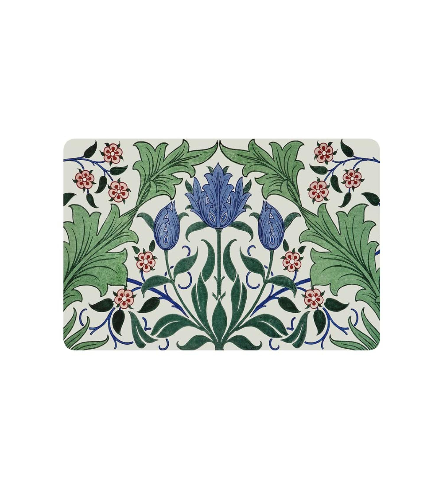Artish-Cork Placemat - William Morris Floral Wallpaper Design with Tulips - Buy Online on GoSupps.com