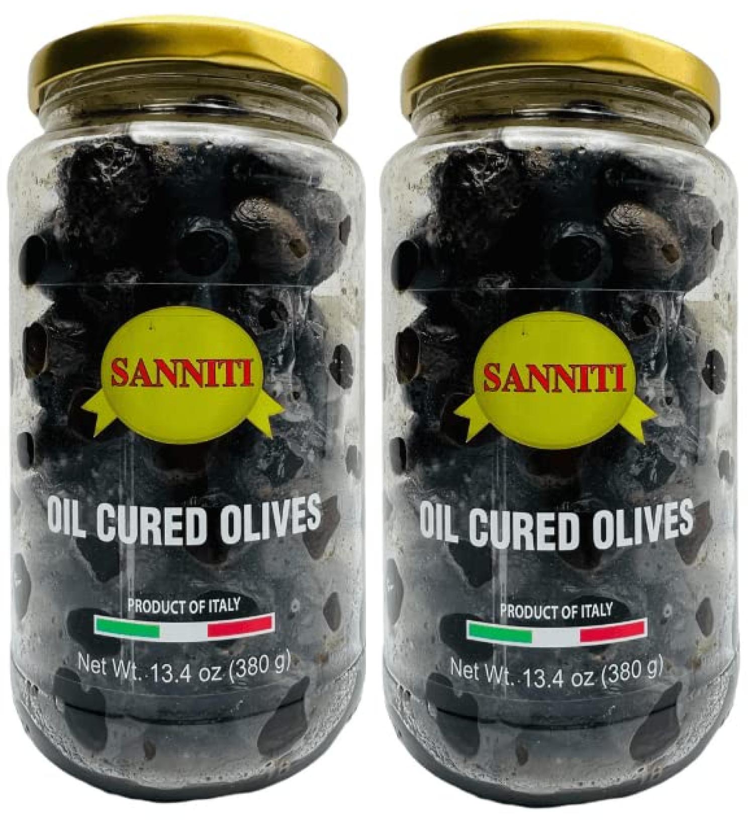 Sanniti Dry Cured Olives  13.4oz (Pack of 2) - Buy Online on GoSupps.com