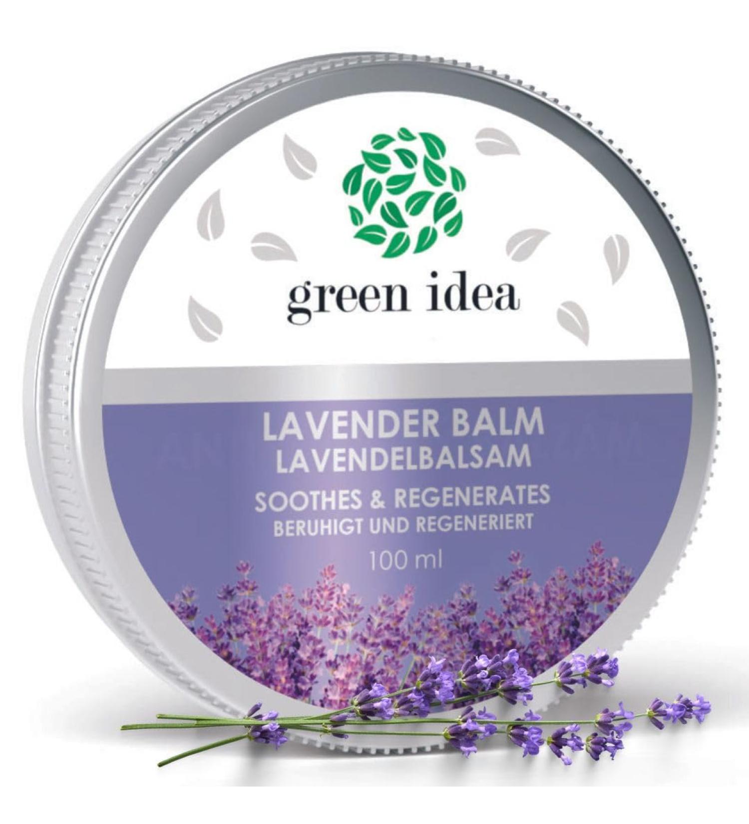  green idea Green idea - Lavender balm 100ml - Skin care for the body hands and feet with lavender essential oil - Body butter - Shea butter without silicones and parabens - Buy Online on GoSupps.com