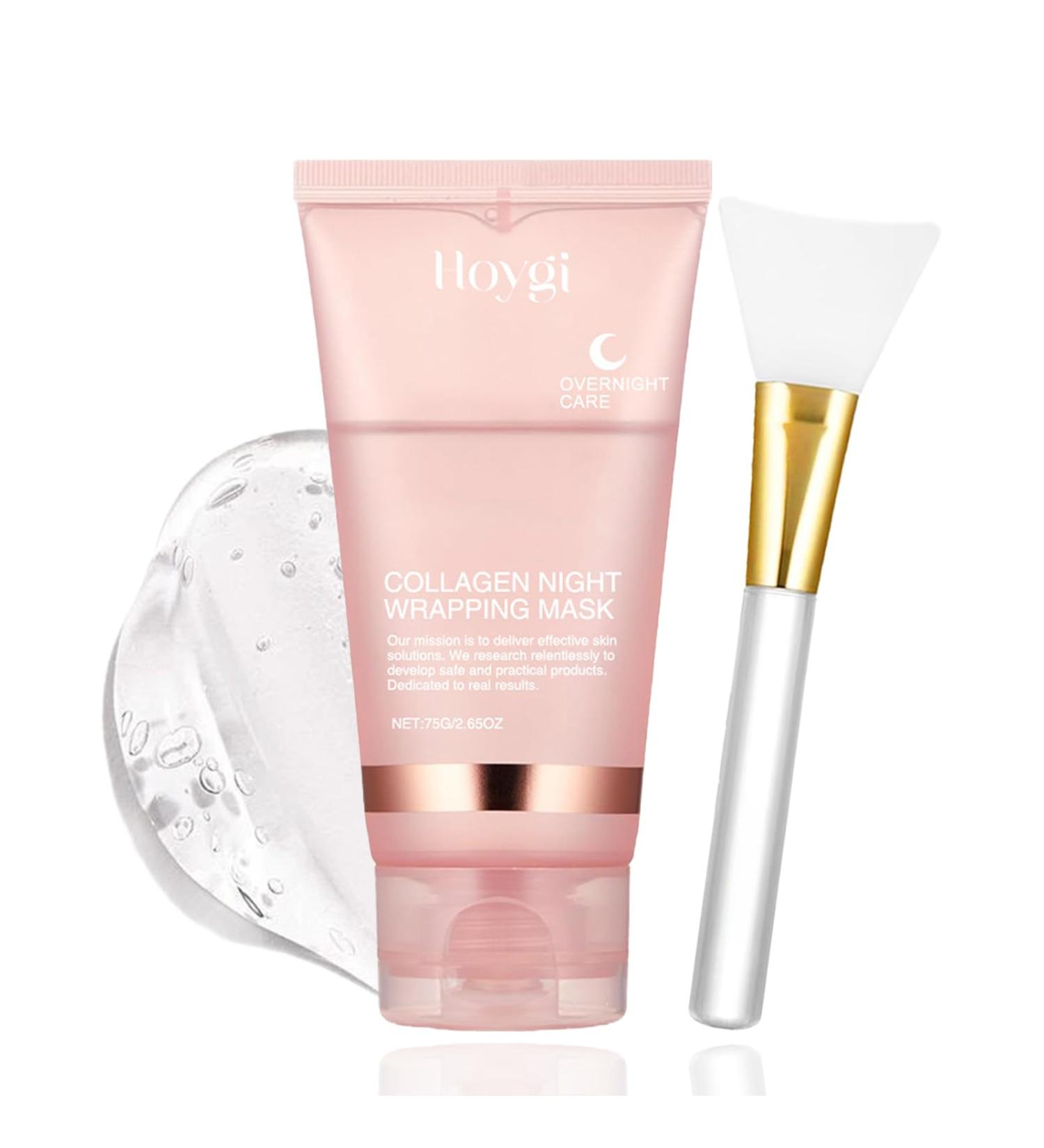 Collagen Night Wrapping Mask - Collagen Face Mask - Hydrating Face Masks Skincare - Collagen Peel Off Face Masks - Smooth & Tight - Reduce Fine Lines & Dullness - Face Masks Beauty for All Skin Types - Buy Online on GoSupps.com