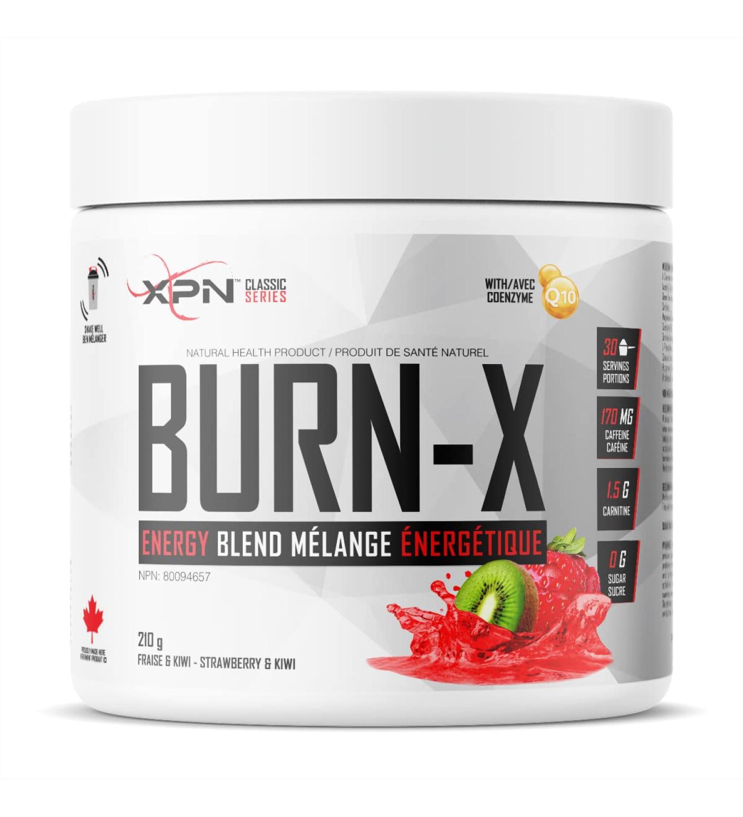 BURN-X | XPN | ENERGY POWDER FORMULA | 210G | 30 SERVINGS | (Strawberry & Kiwi) - Buy Online on GoSupps.com