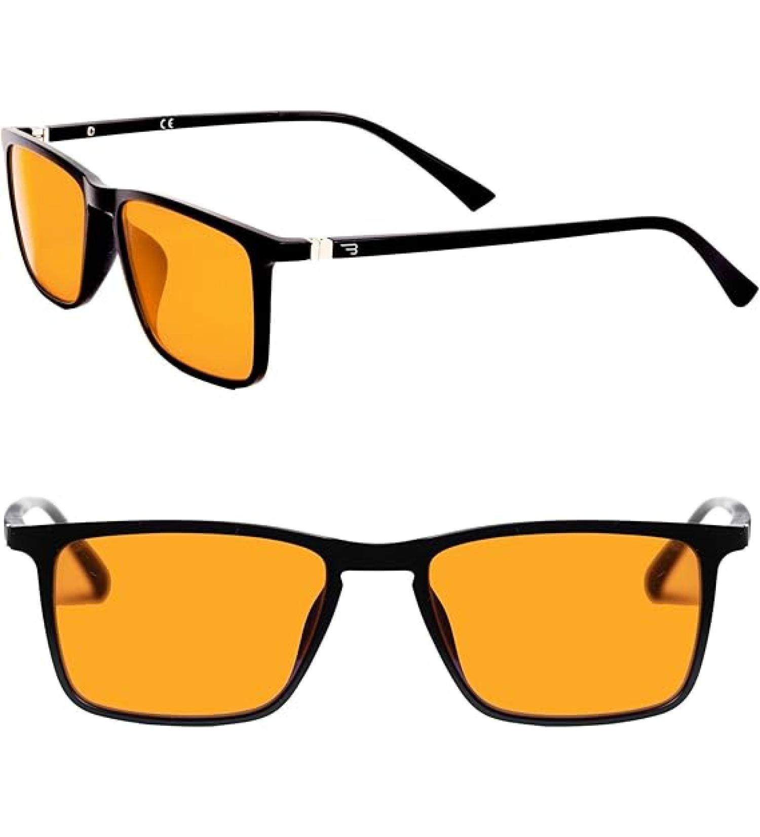 Buy Classic Orange Blue Light Filter Glasses - Night Style Computer Glasses for Eye Protection - Buy Online on GoSupps.com