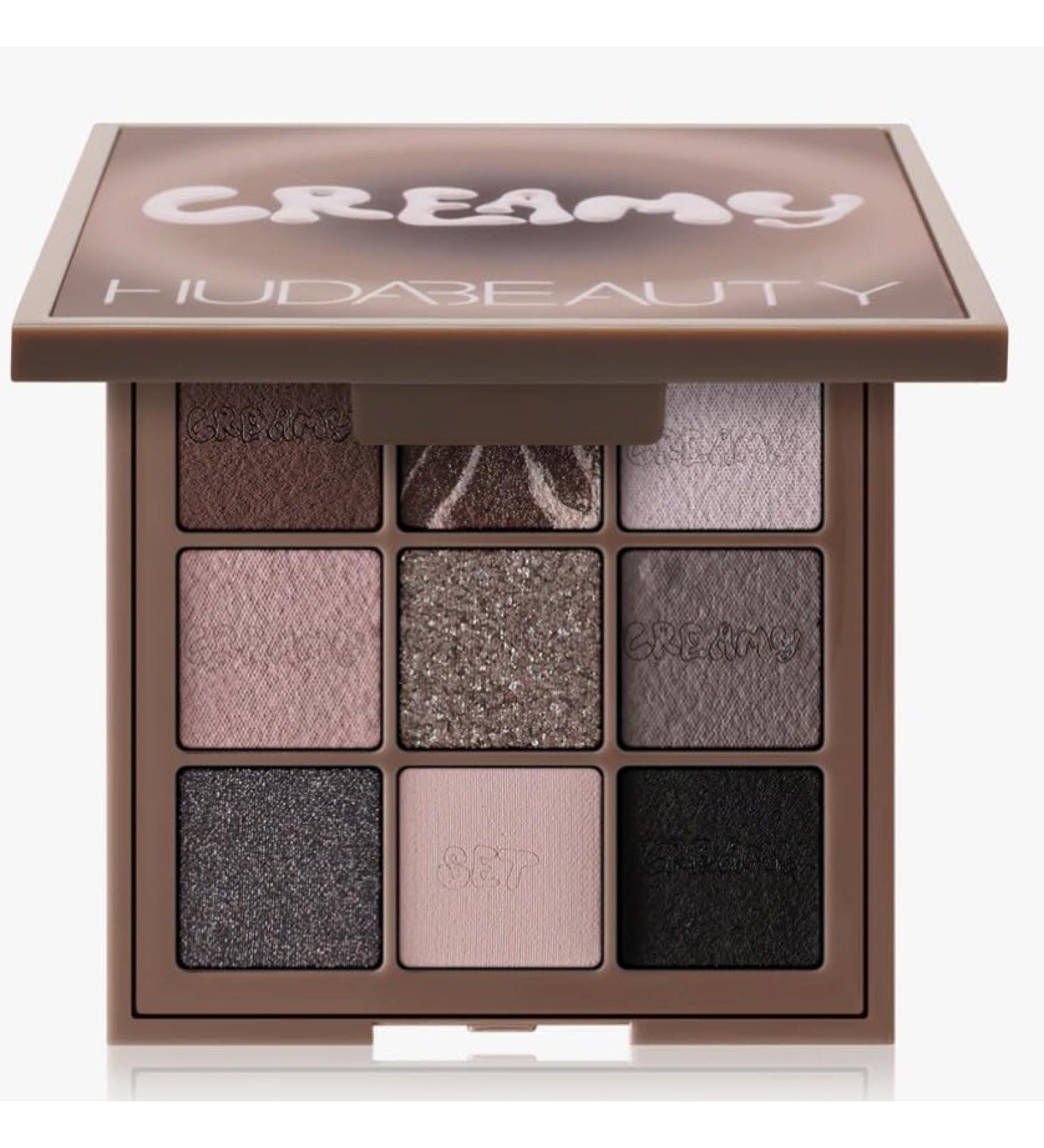 HUDA BEAUTY Original | Creamy | 9 Eyeshadow Palette | Creamy Obsessions | 8.22 g (Pack of 1)