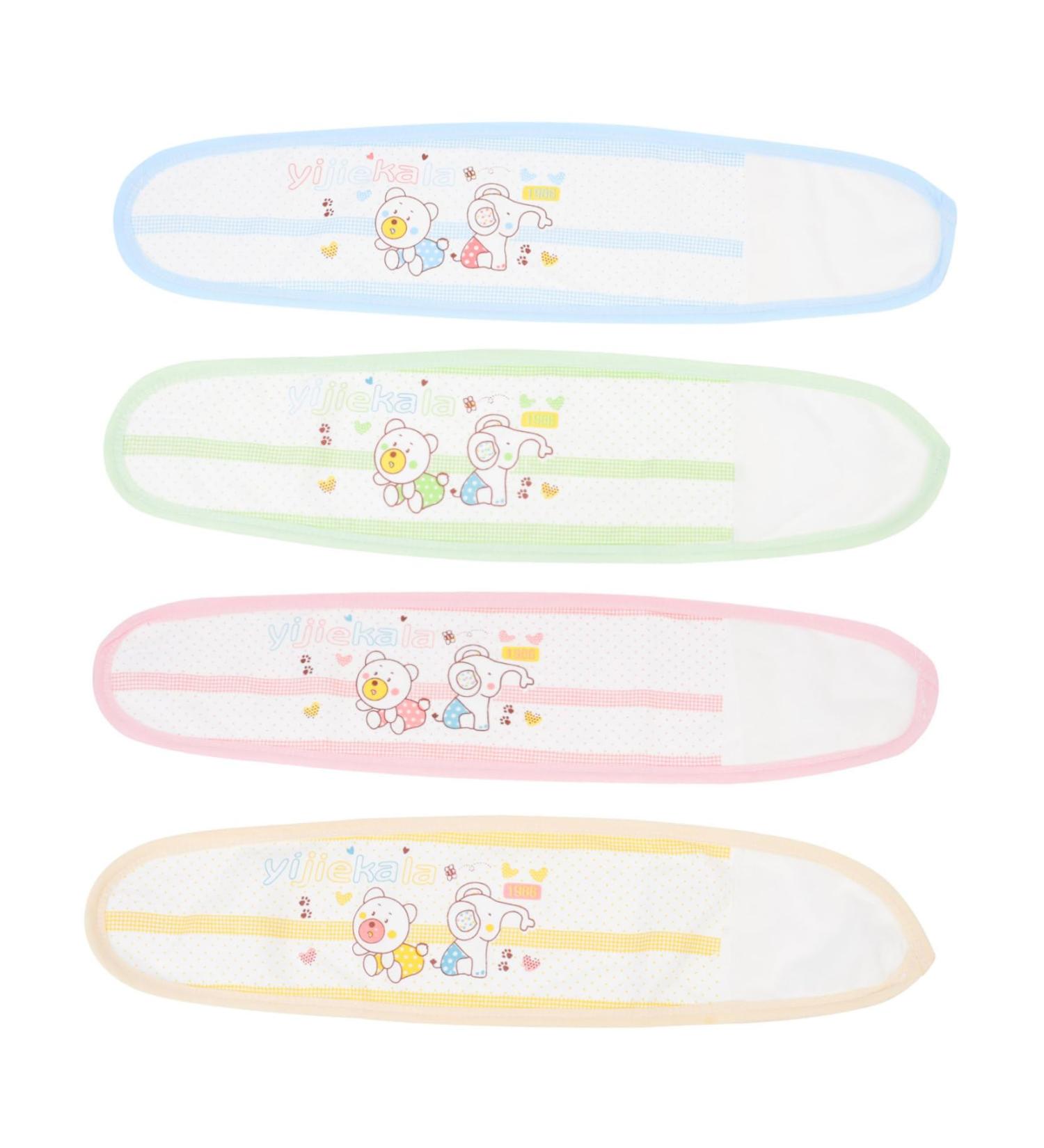 Healeved 4pcs Baby Navel Bellyband Infant Umbilical Cord Protector Hernia Belt Baby Infant Umbilical Belt Umbilical Hernia Belt Infant Baby Abdominal Binder Newborn Cotton Toddler Adhesive - Buy Online on GoSupps.com