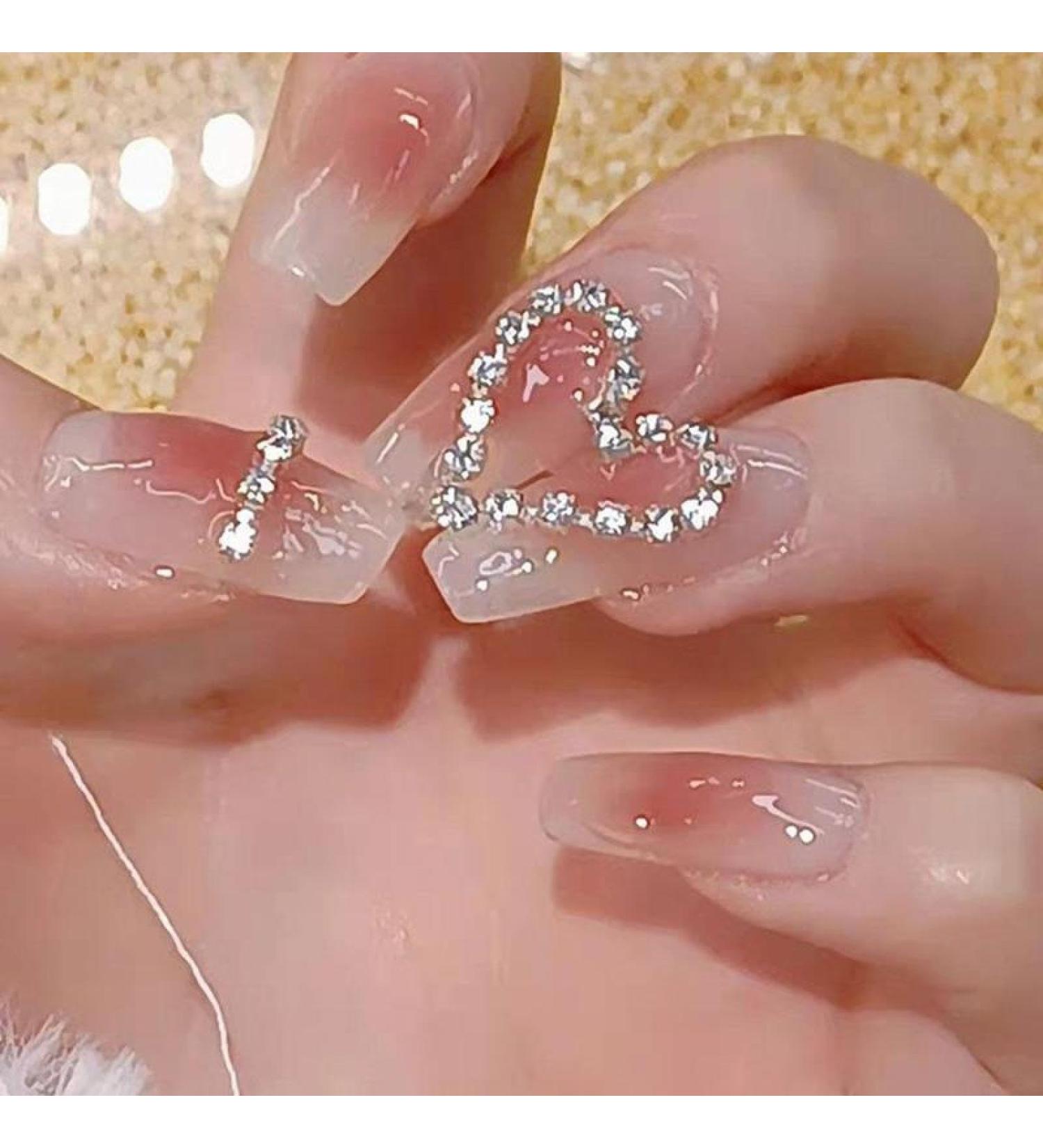 24Pcs/Set Black Long Ballet Artificial Press On Nail Tips Flower Bow French False Nails Supplies for Professionals Fake Nail Art False Nails-Z072B