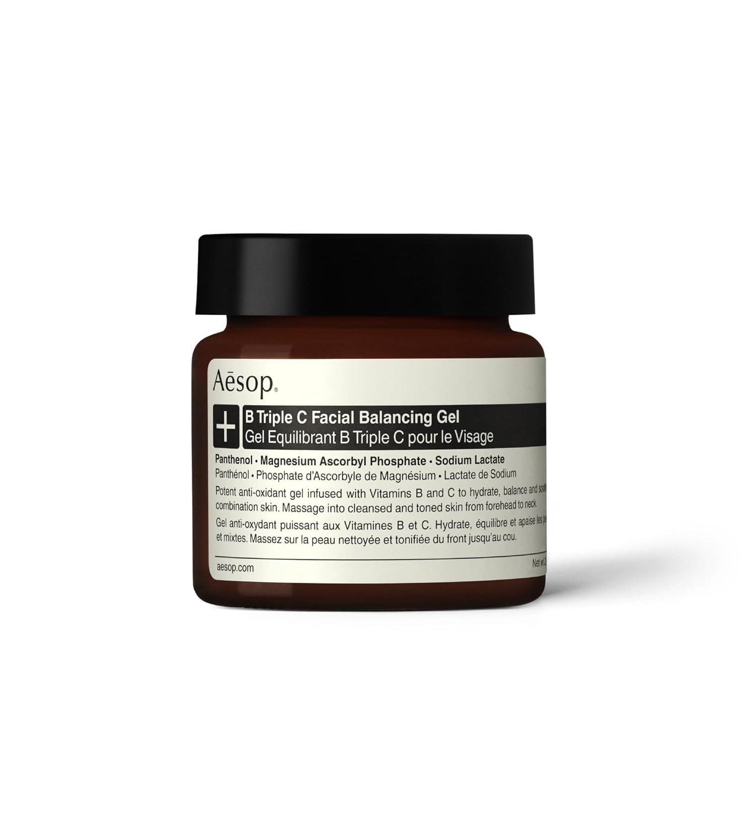 Aesop B Triple C Facial Balancing Gel | Anti-Oxidant Gel Infused With Vitamin B And Vitamin C | Replenish Soften Balance Skin | 2.1 oz / 60mL - Buy Online on GoSupps.com