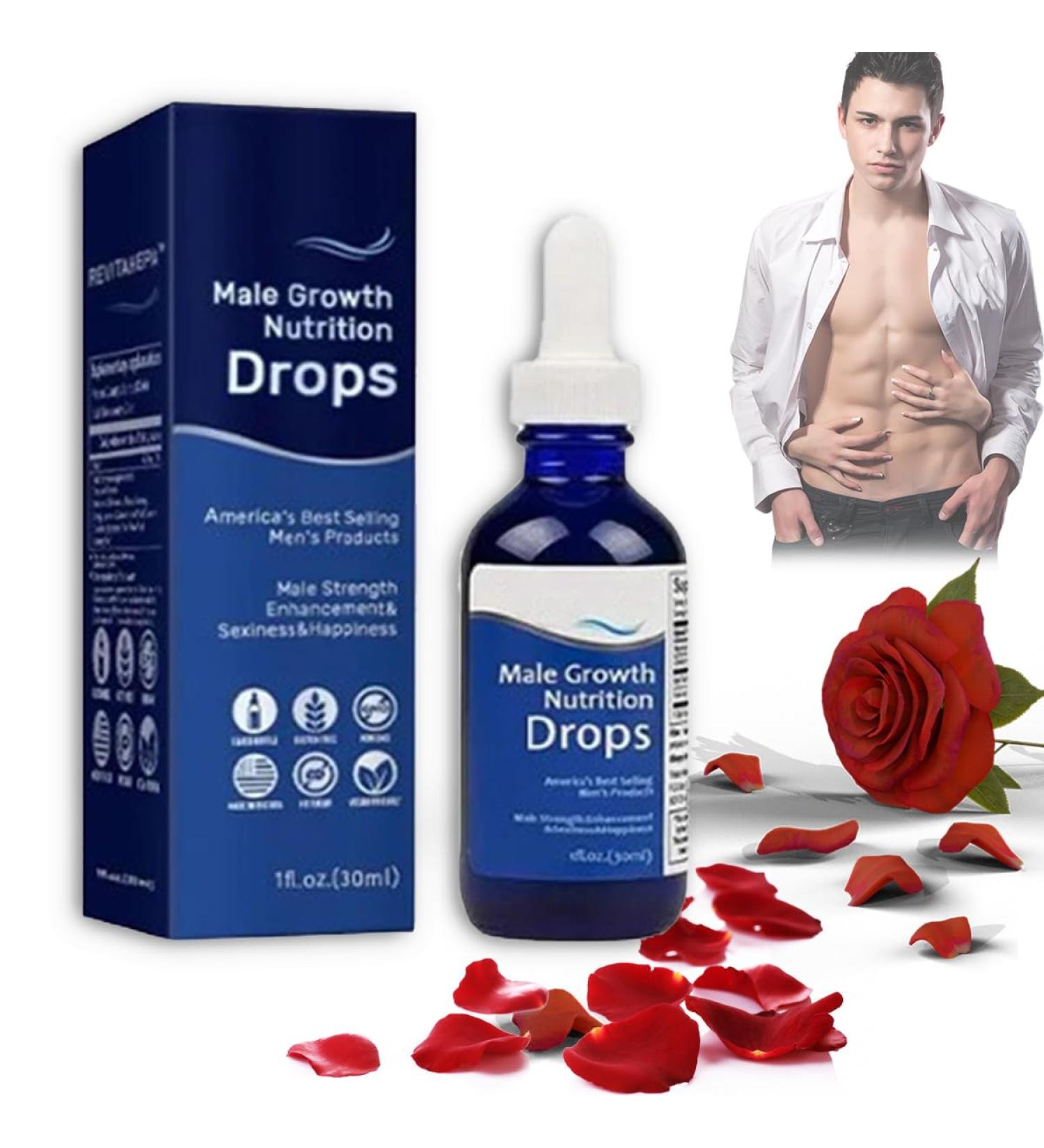 Revitahepa Male Growth Nutrition Drops Revitahepa Blue Direction Benefit Drops for Strong Men Nexusbio Labs Complex Men's Drops Super-Potent (1 Bottle) - Buy Online on GoSupps.com