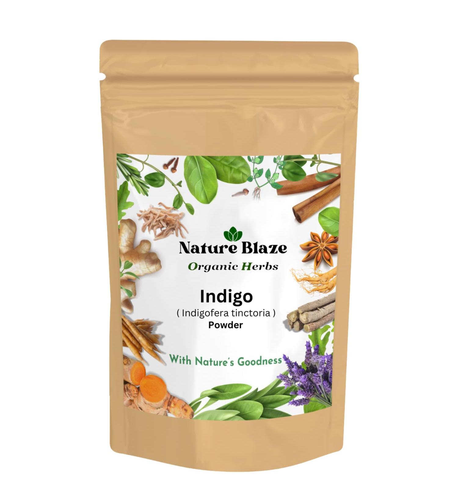 Indigo Powder for Hair - Natural Black & Dark Hair | 200g (7.0 Oz) - Premium Quality Hair Dye - Buy Online on GoSupps.com