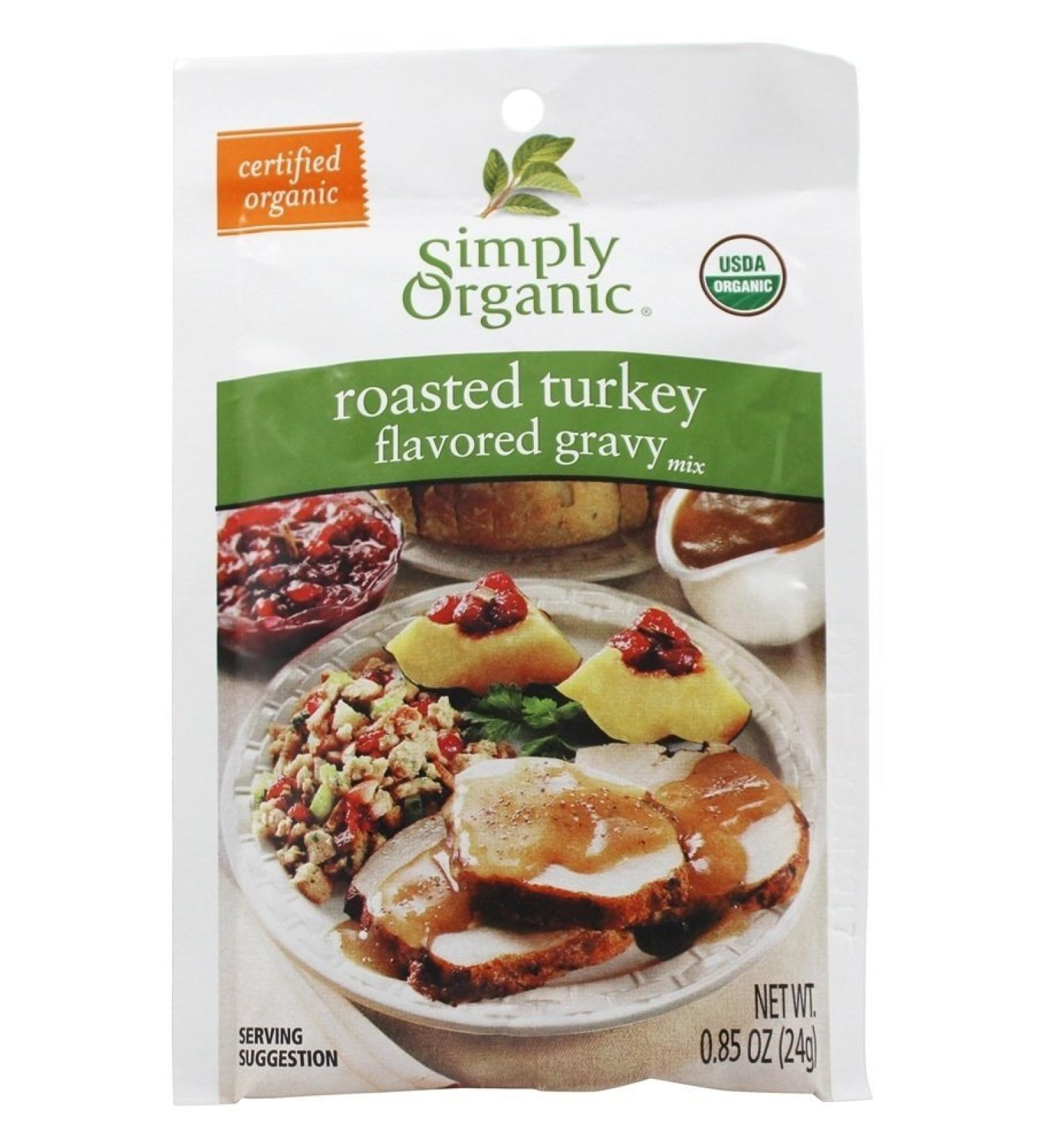 Simply Organic Roasted Turkey Gravy Seasoning Mix 24 Gram (Pack of 6) - Buy Online on GoSupps.com