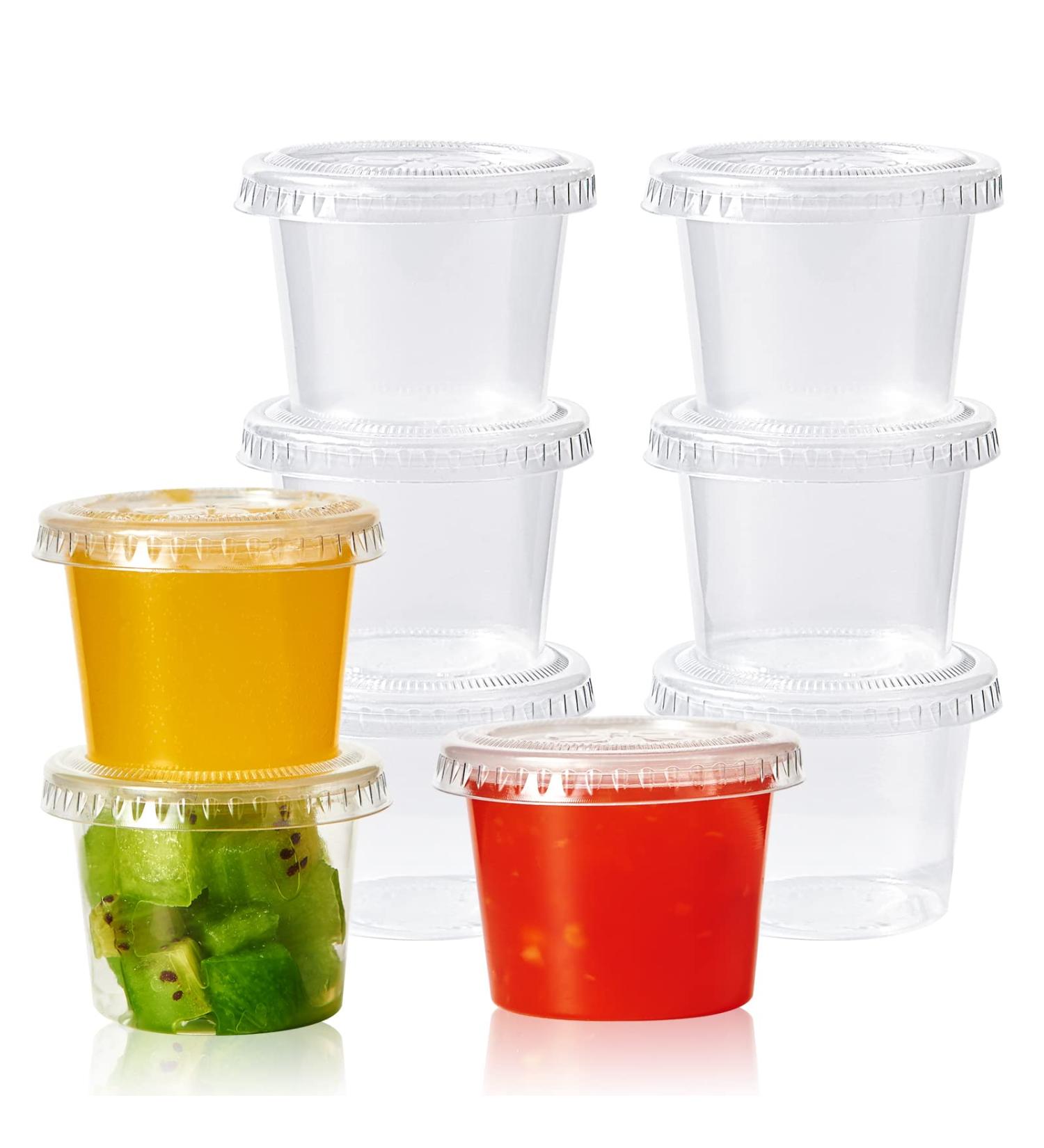 Turbo Bee 1oz Portion Cups with Lids - 200 Sets | Jello Shot & Sauce Containers - Buy Online on GoSupps.com