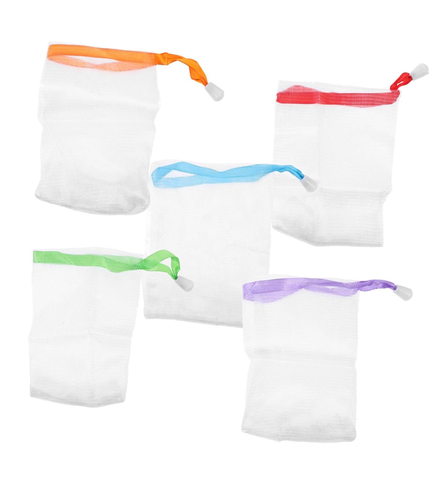  Beatifufu Pack of 10 Compact Lightweight Face and Body Scrub Sachets with Drawstring Closure (Random Style) - Buy Online on GoSupps.com