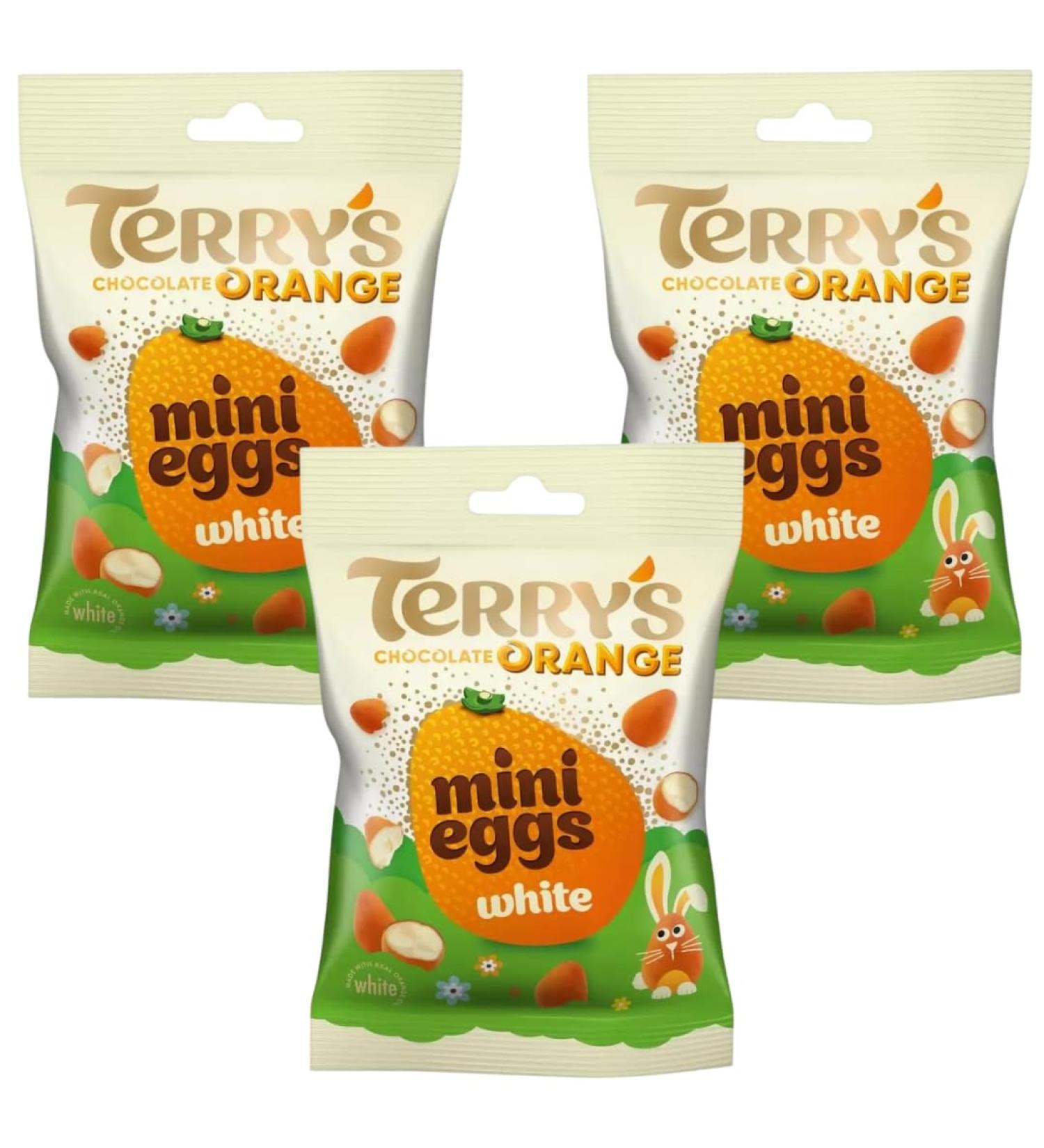 Easter Chocolate Bundle With Terrys White Chocolate Orange Mini Eggs 80g (3 Pack)