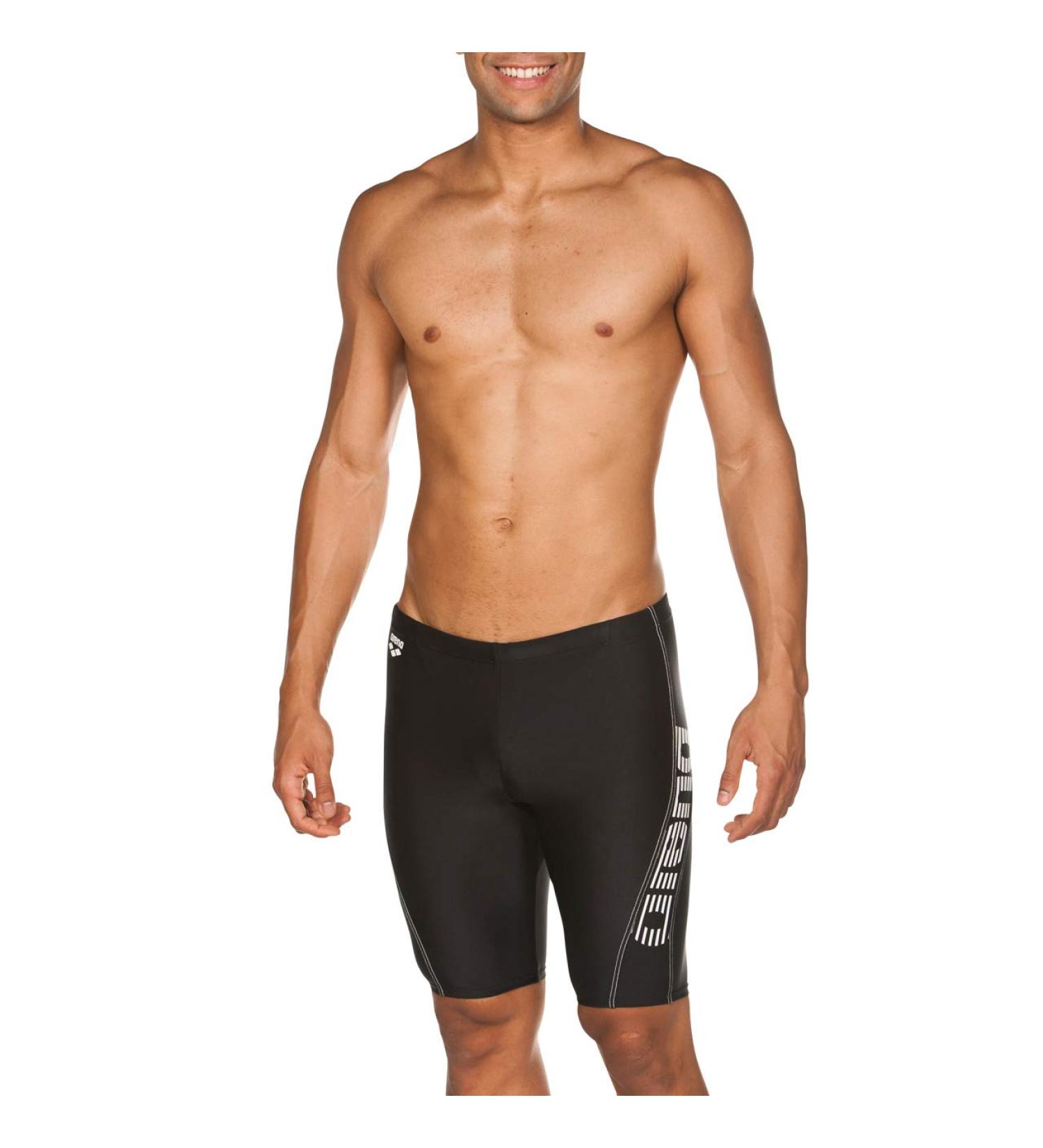 Buy Arena byor Evo Men's Pool Jammer - Quick-Drying Chlorine & Salt Resistant UV Protection 50+ Black-Black-White - Buy Online on GoSupps.com