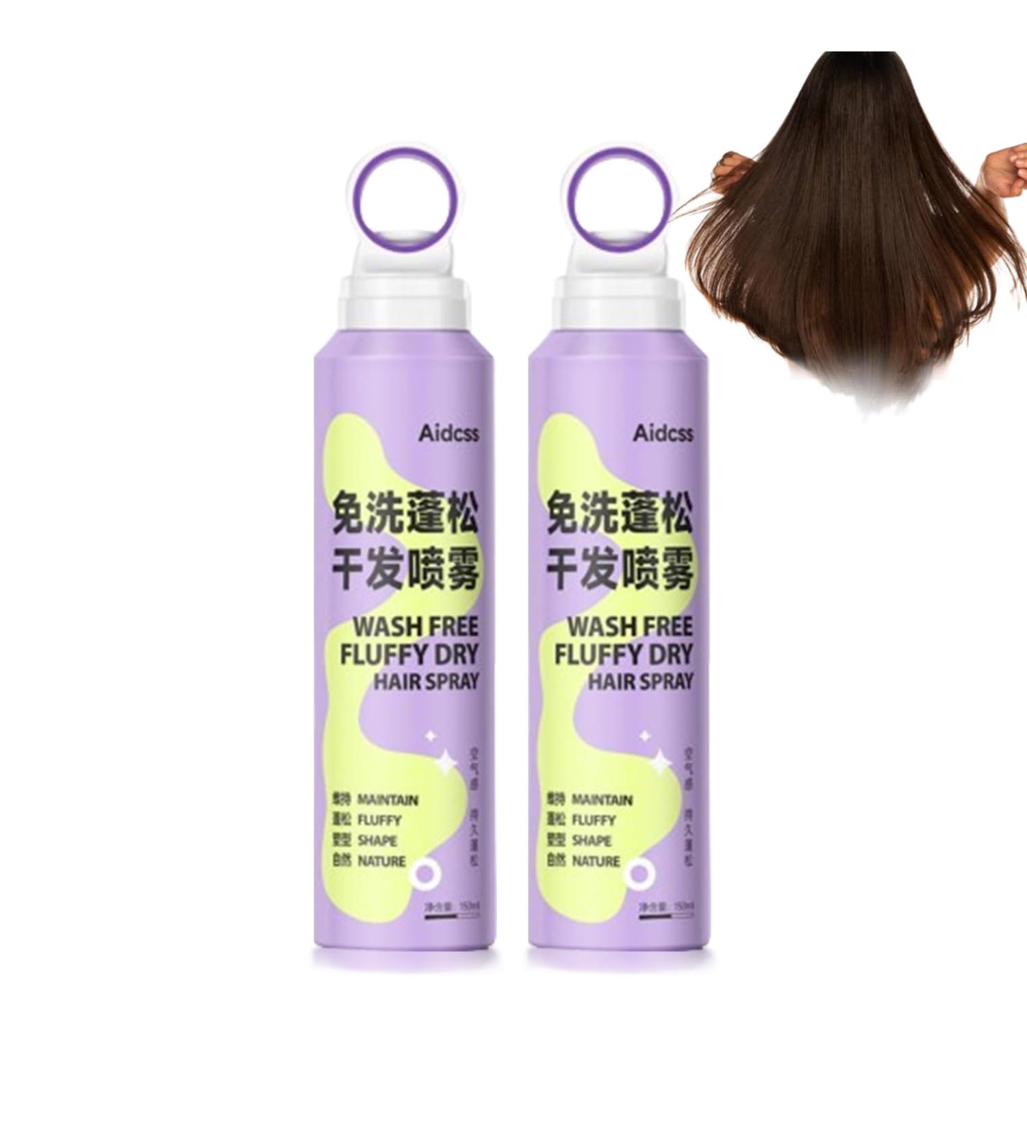 Reduces Greasiness & Oiliness Hair Volumizer Spray Wash Free Fluffy Dry Hair Spray Oil Control Fluffy Volumizing Dry Hair Spray Dry Hair Spray For Everyone (150ML-2PCS) - Buy Online on GoSupps.com